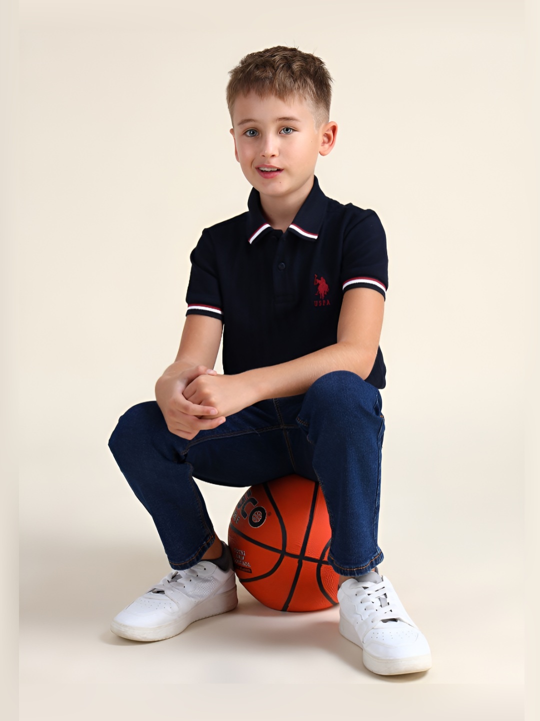 U.S. Polo Assn. Kids Boys Brand Logo Printed Polo Collar Pockets Slim Fit T-shirt, Blue
U.S. Polo Assn. Kids Boys Brand Logo Printed Polo Collar Pockets Slim Fit T-shirt, Blue