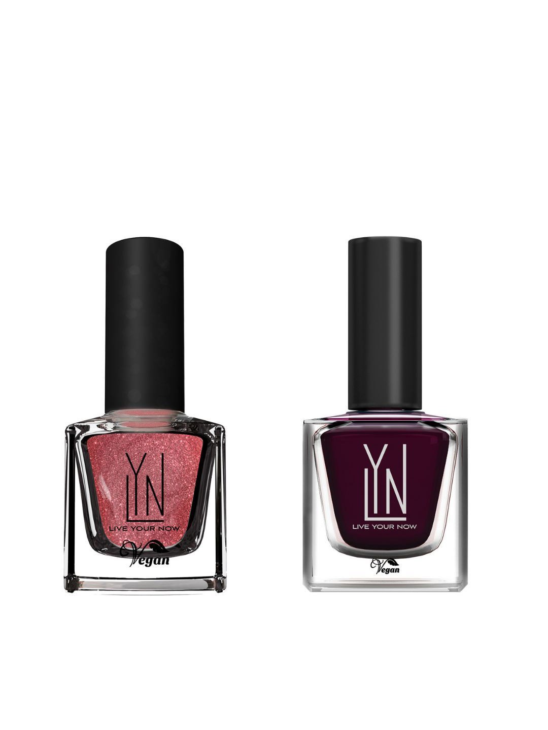 LYN LIVE YOUR NOW Set Of 2 Creme Nail Polish - 8 ml Each - Pop Champagne-Under Currant, Purple
LYN LIVE YOUR NOW Set Of 2 Creme Nail Polish - 8 ml Each - Pop Champagne-Under Currant, Purple