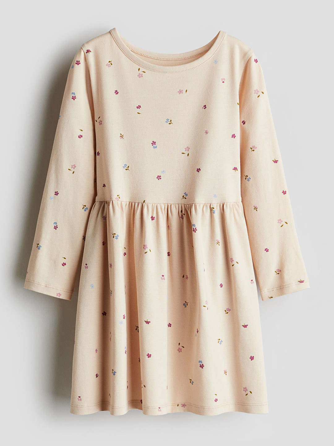 H&M Girls Printed Cotton Dress, Beige 
H&M Girls Printed Cotton Dress, Beige