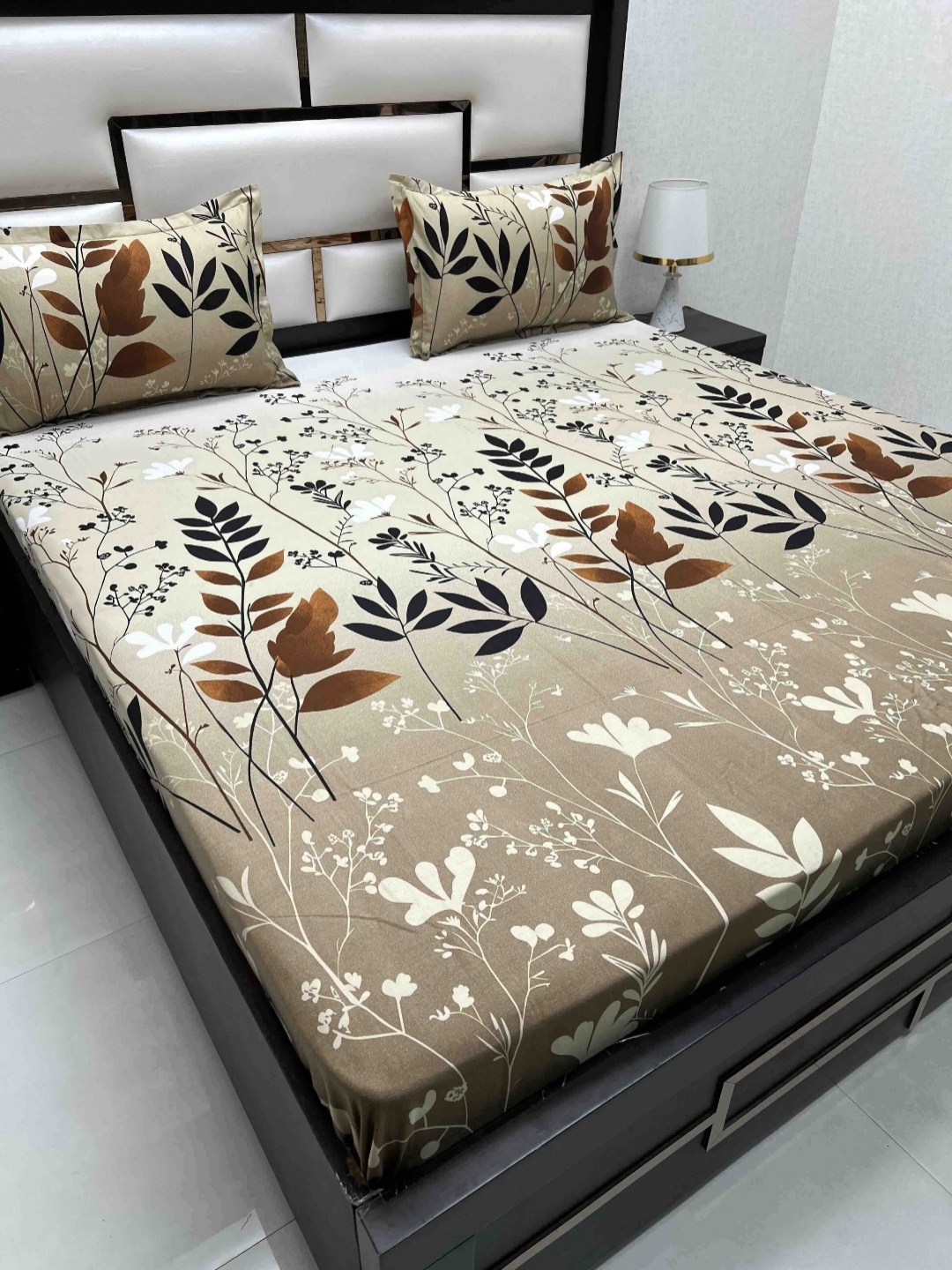 Pure Decor Cotton Queen Size Double Bed Bedsheet With 2 Pillow Covers 2.28m X 2.54m, Brown
Pure Decor Cotton Queen Size Double Bed Bedsheet With 2 Pillow Covers 2.28m X 2.54m, Brown