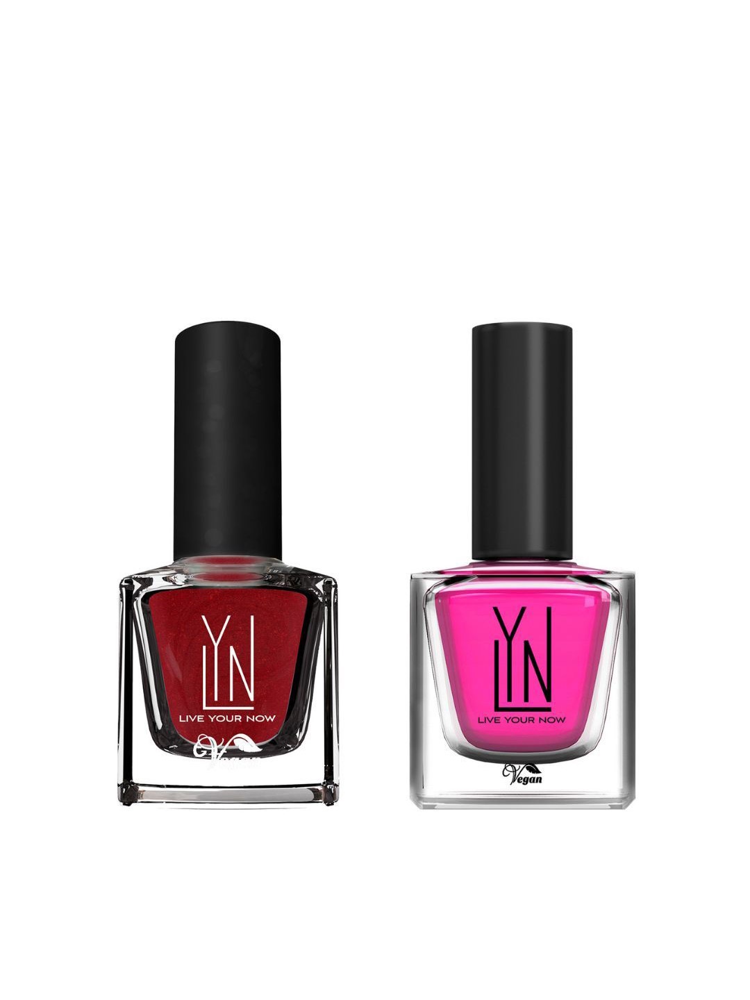 LYN LIVE YOUR NOW Set Of 2 Nail Polish - 8 ml Each - Fuschia Fancies & Pinkie Pie, Pink
LYN LIVE YOUR NOW Set Of 2 Nail Polish - 8 ml Each - Fuschia Fancies & Pinkie Pie, Pink