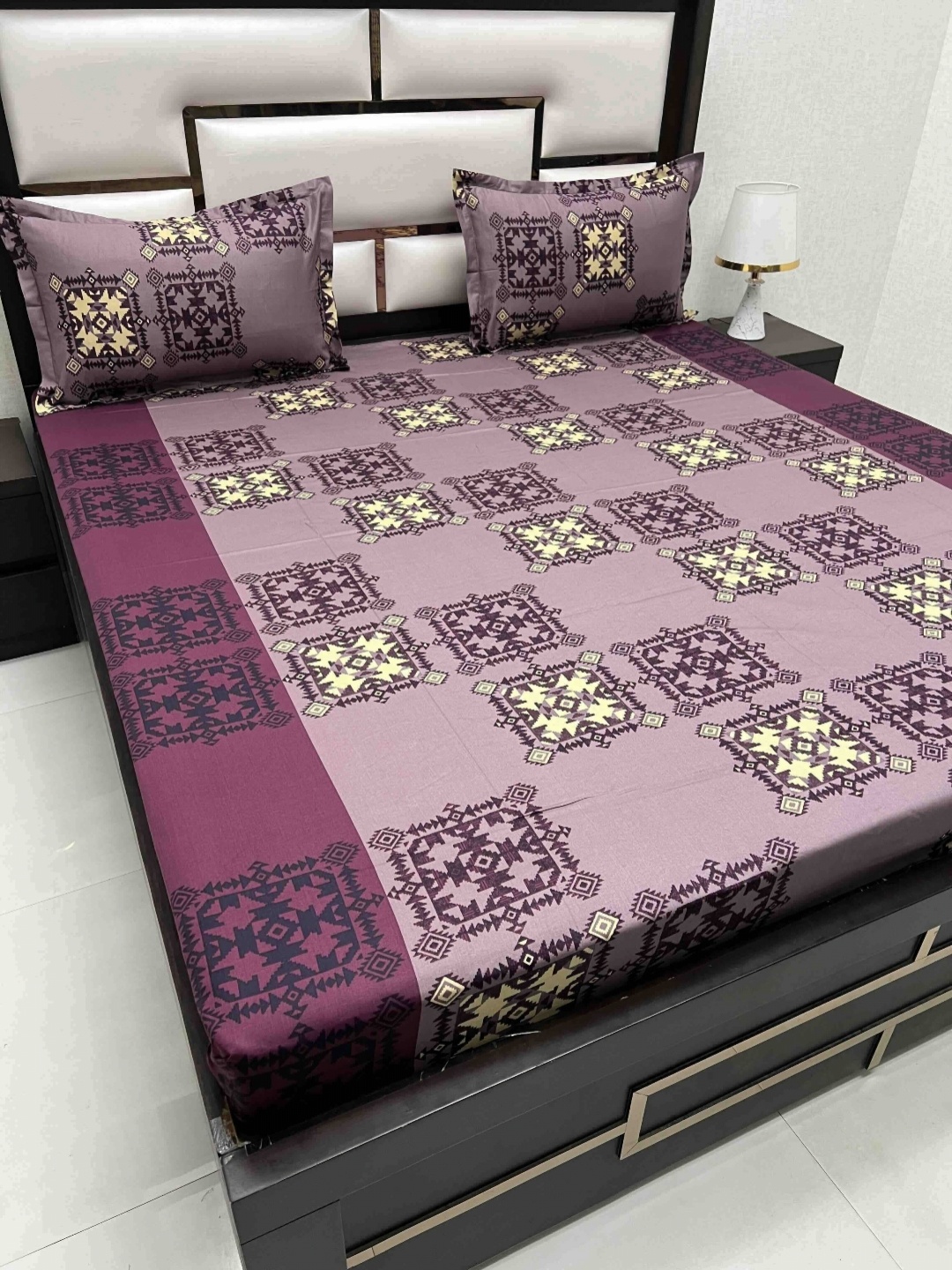 Pure Decor Passion Fur Purple Printed 210 TC Pure Cotton Queen Bedsheet Set 2.26 m x 2.56m
Pure Decor Passion Fur Purple Printed 210 TC Pure Cotton Queen Bedsheet Set 2.26 m x 2.56m