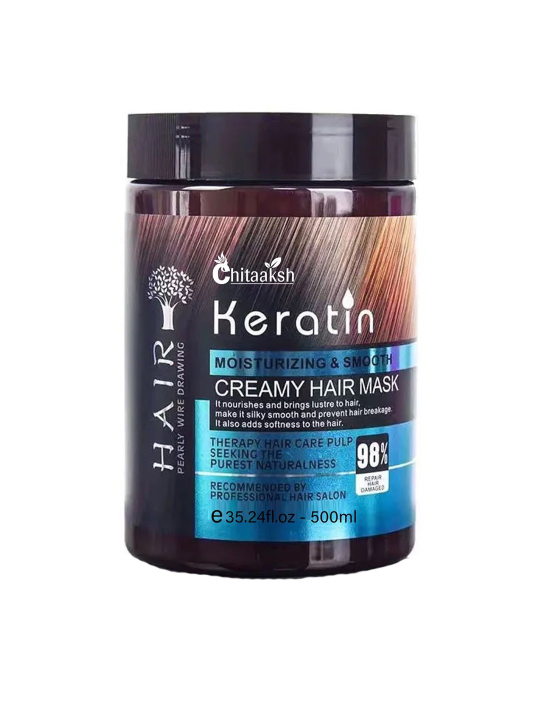Chitaaksh Keratin Moisturizing & Smooth Creamy Hair Mask For Dry & Frizzy - 500 ml, White
Chitaaksh Keratin Moisturizing & Smooth Creamy Hair Mask For Dry & Frizzy - 500 ml, White