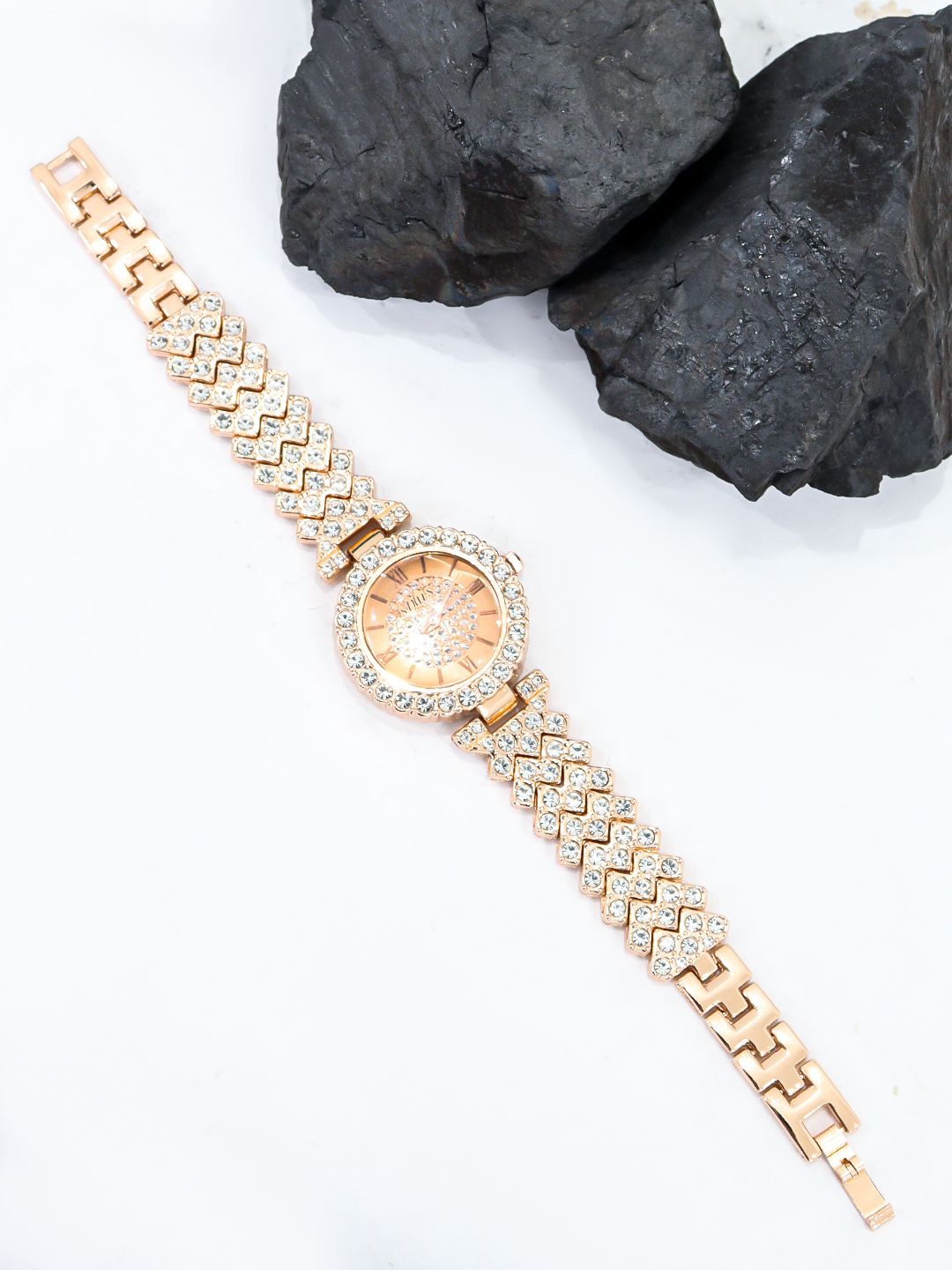 FIMBUL Women Round Dial Bracelet Style Straps Analogue Automatic Watch Watch-D14-GLD-01, Gold
FIMBUL Women Round Dial Bracelet Style Straps Analogue Automatic Watch Watch-D14-GLD-01, Gold