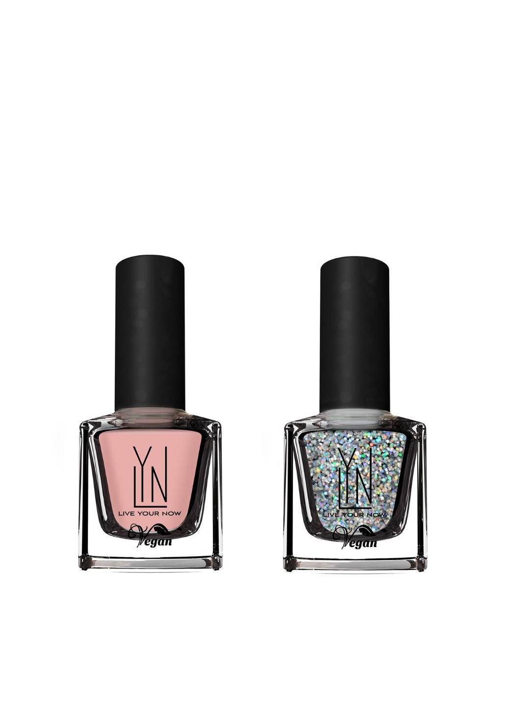 LYN LIVE YOUR NOW 2Pcs Long-Wearing Nail Polish - 8 ml Each-Strawberry & Cream and Comet, Silver
LYN LIVE YOUR NOW 2Pcs Long-Wearing Nail Polish - 8 ml Each-Strawberry & Cream and Comet, Silver