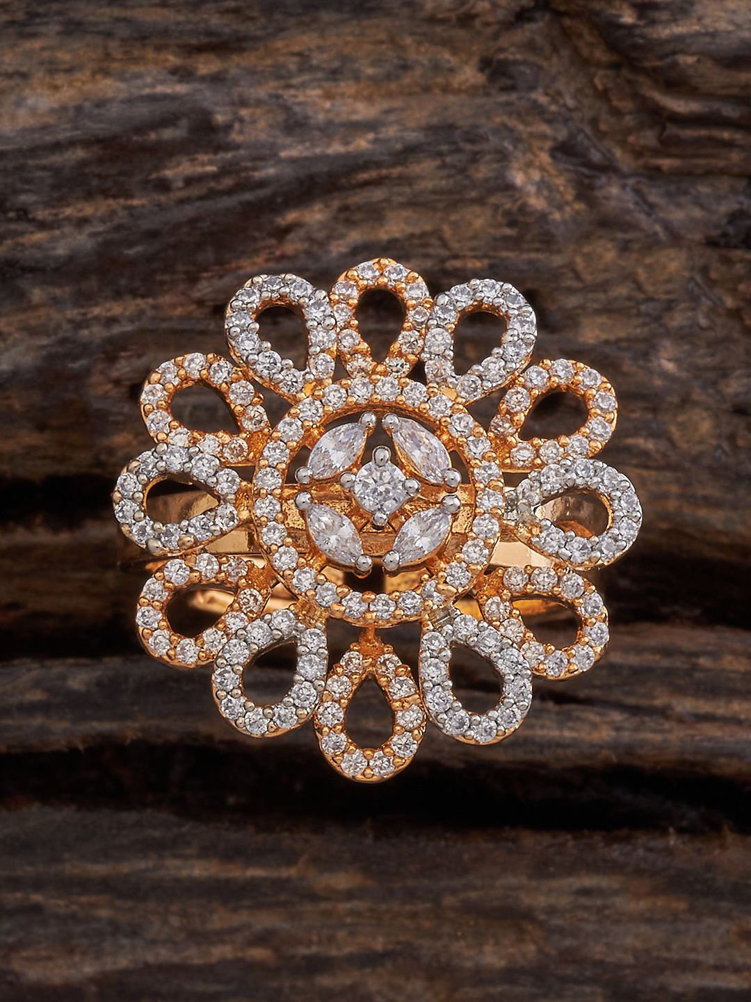Kushal's Fashion Jewellery Rhodium Gold-Plated Cubic Zirconia Stone Studded Finger Ring
Kushal's Fashion Jewellery Rhodium Gold-Plated Cubic Zirconia Stone Studded Finger Ring