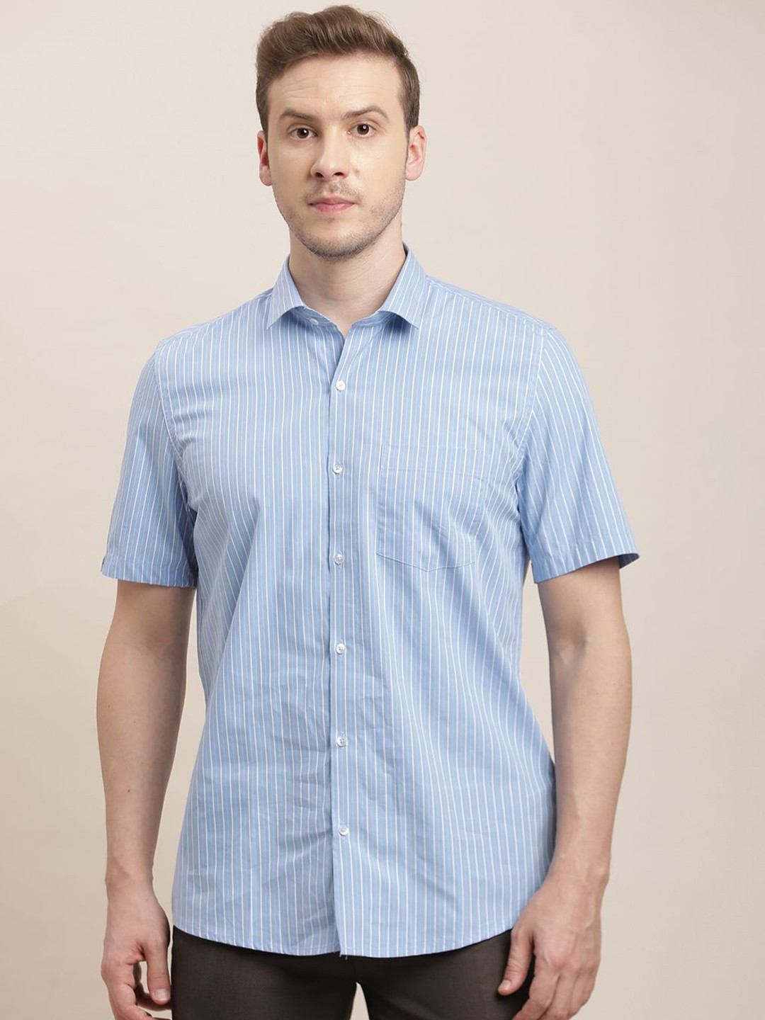 Turtle Men Classic Slim Fit Grid Tattersall Checks Opaque Striped Formal Shirt, Blue
Turtle Men Classic Slim Fit Grid Tattersall Checks Opaque Striped Formal Shirt, Blue