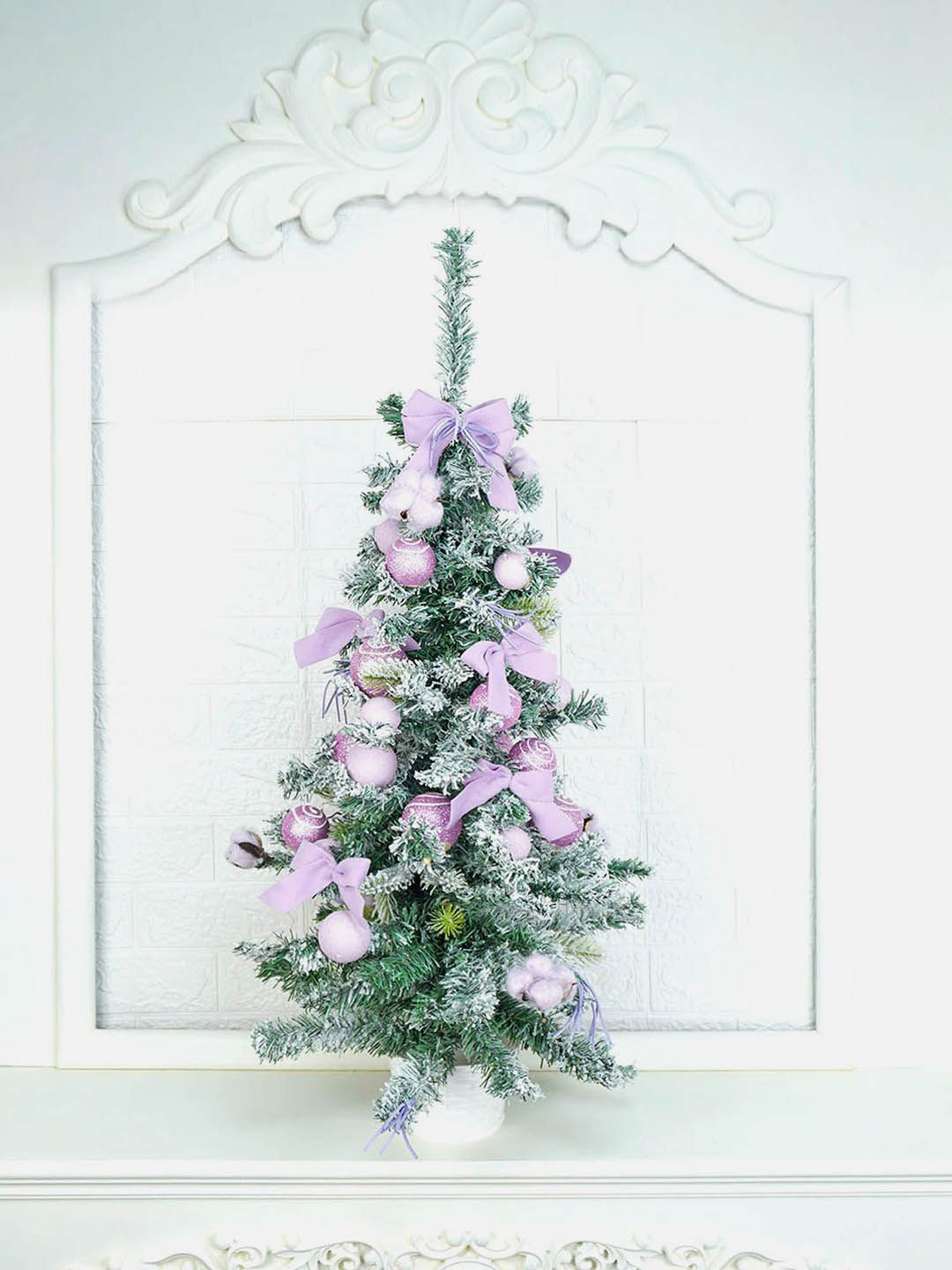 Little Surprise Box LLP Purple & Green Swirl Snowy Bushy Christmas Tree & Balls Decor
Little Surprise Box LLP Purple & Green Swirl Snowy Bushy Christmas Tree & Balls Decor