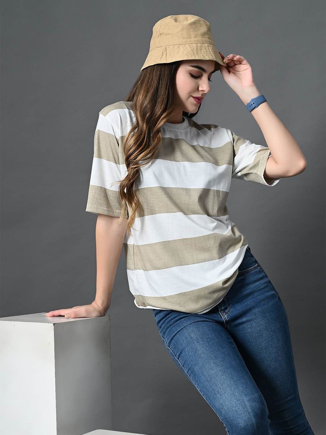 The Roadster Lifestyle Co Striped Pure Cotton Relaxed Fit Round Neck Short Sleeve T-Shirt, Brown
The Roadster Lifestyle Co Striped Pure Cotton Relaxed Fit Round Neck Short Sleeve T-Shirt, Brown