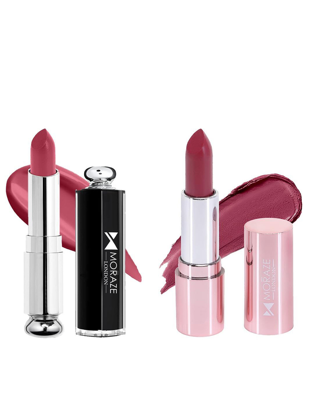 Moraze Set Of 2 Addict & Stick Creamy Lipstick - 6 ml Each - Strawberry - Sweet Success, Pink
Moraze Set Of 2 Addict & Stick Creamy Lipstick - 6 ml Each - Strawberry - Sweet Success, Pink
