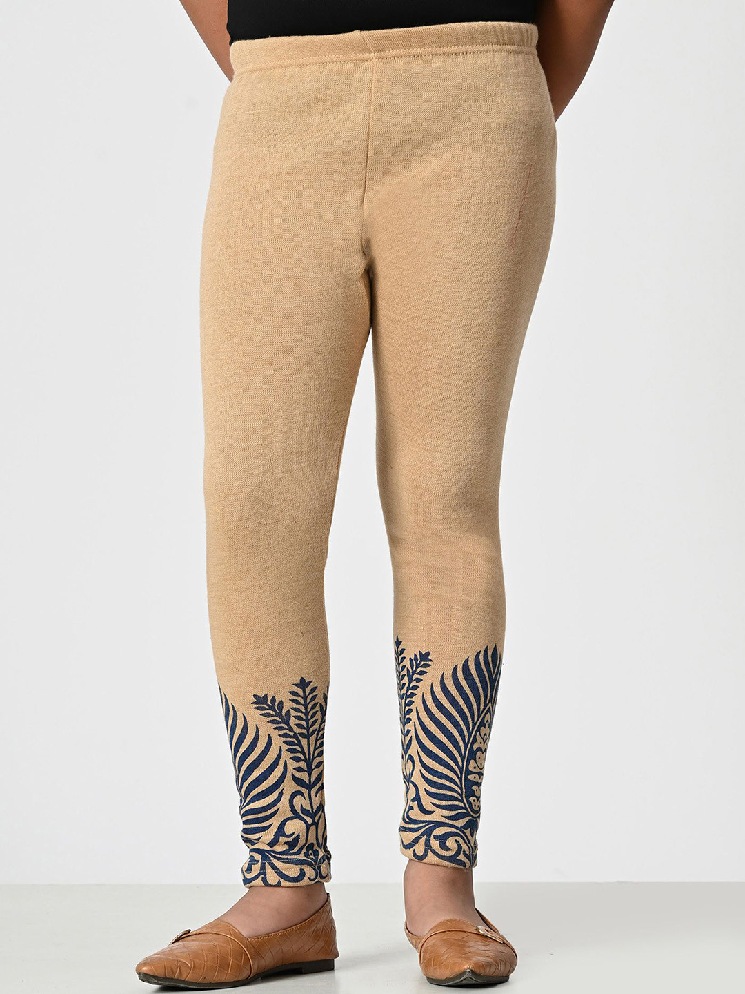 BAESD Girls Printed Ankle-Length Leggings, Beige 
BAESD Girls Printed Ankle-Length Leggings, Beige