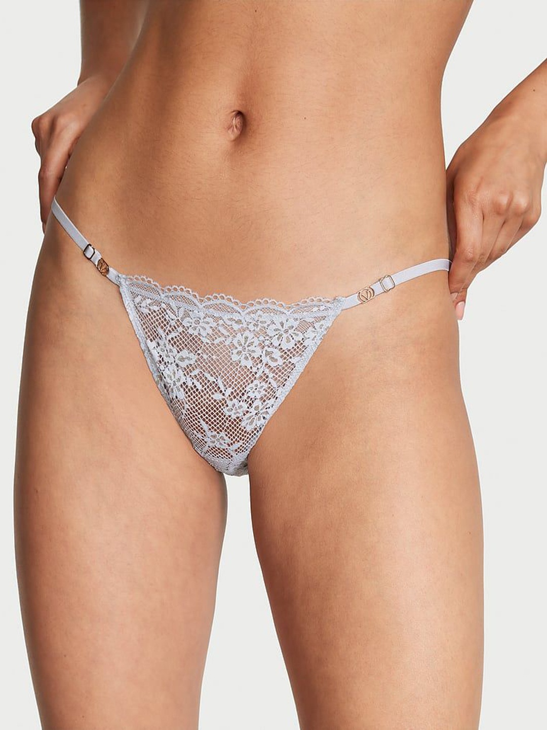 Victoria's Secret Self Design Adjustable String Lace Bikini Briefs 112218285WOK, Grey
Victoria's Secret Self Design Adjustable String Lace Bikini Briefs 112218285WOK, Grey