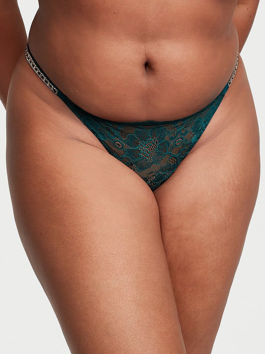 Victoria's Secret PINK Low Rise Chain Strap Lace Brazilian Briefs 112071552Y3B, Green
Victoria's Secret PINK Low Rise Chain Strap Lace Brazilian Briefs 112071552Y3B, Green