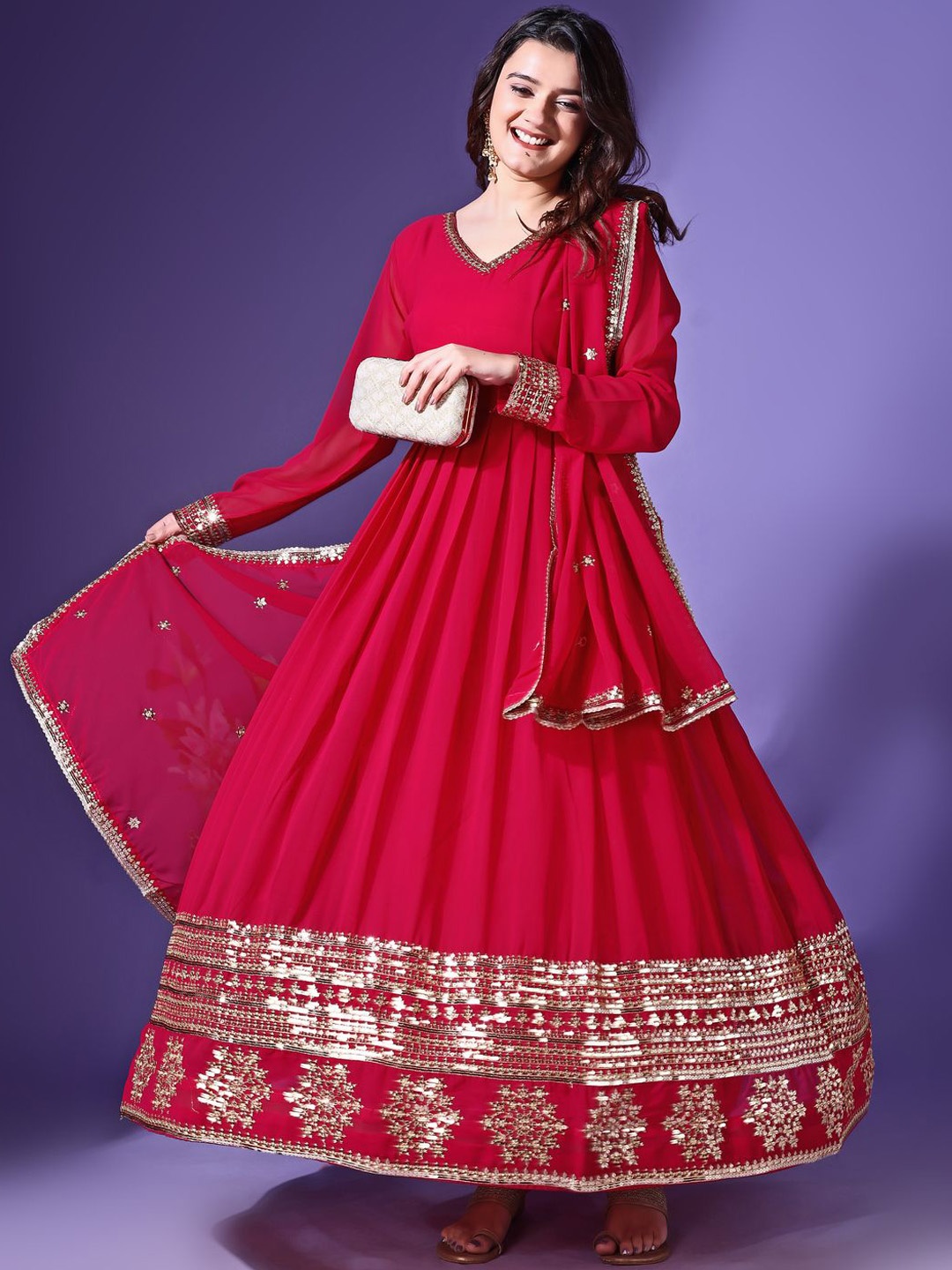 YOYO Fashion Women Ethnic Motifs Embroidered Regular Sequinned Kurta with Trousers & With Dupatta, Pink
YOYO Fashion Women Ethnic Motifs Embroidered Regular Sequinned Kurta with Trousers & With Dupatta, Pink