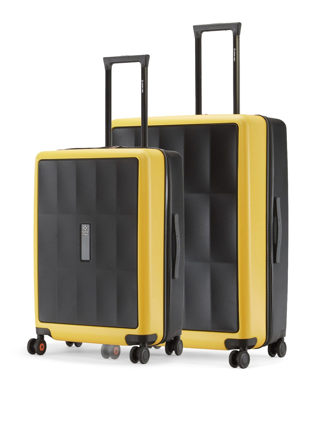 Nasher Miles Zanzibar Polycarbonate Set of 2 M/L Black Yellow Trolley Bags (65-75 cm)
Nasher Miles Zanzibar Polycarbonate Set of 2 M/L Black Yellow Trolley Bags (65-75 cm)