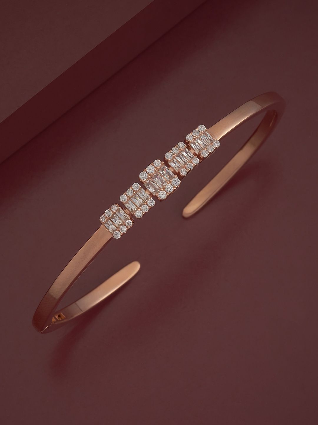 Kushal's Fashion Jewellery Sterling Silver Artificial Stones Gold-Plated Cuff, White
Kushal's Fashion Jewellery Sterling Silver Artificial Stones Gold-Plated Cuff, White