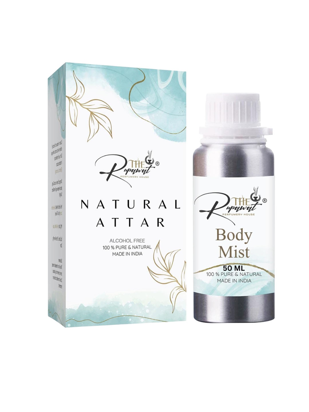 THE RUPAWAT Perfumery House Body Mist Natural & Pure Alcohol Free Attar- 50 ml, Transparent
THE RUPAWAT Perfumery House Body Mist Natural & Pure Alcohol Free Attar- 50 ml, Transparent