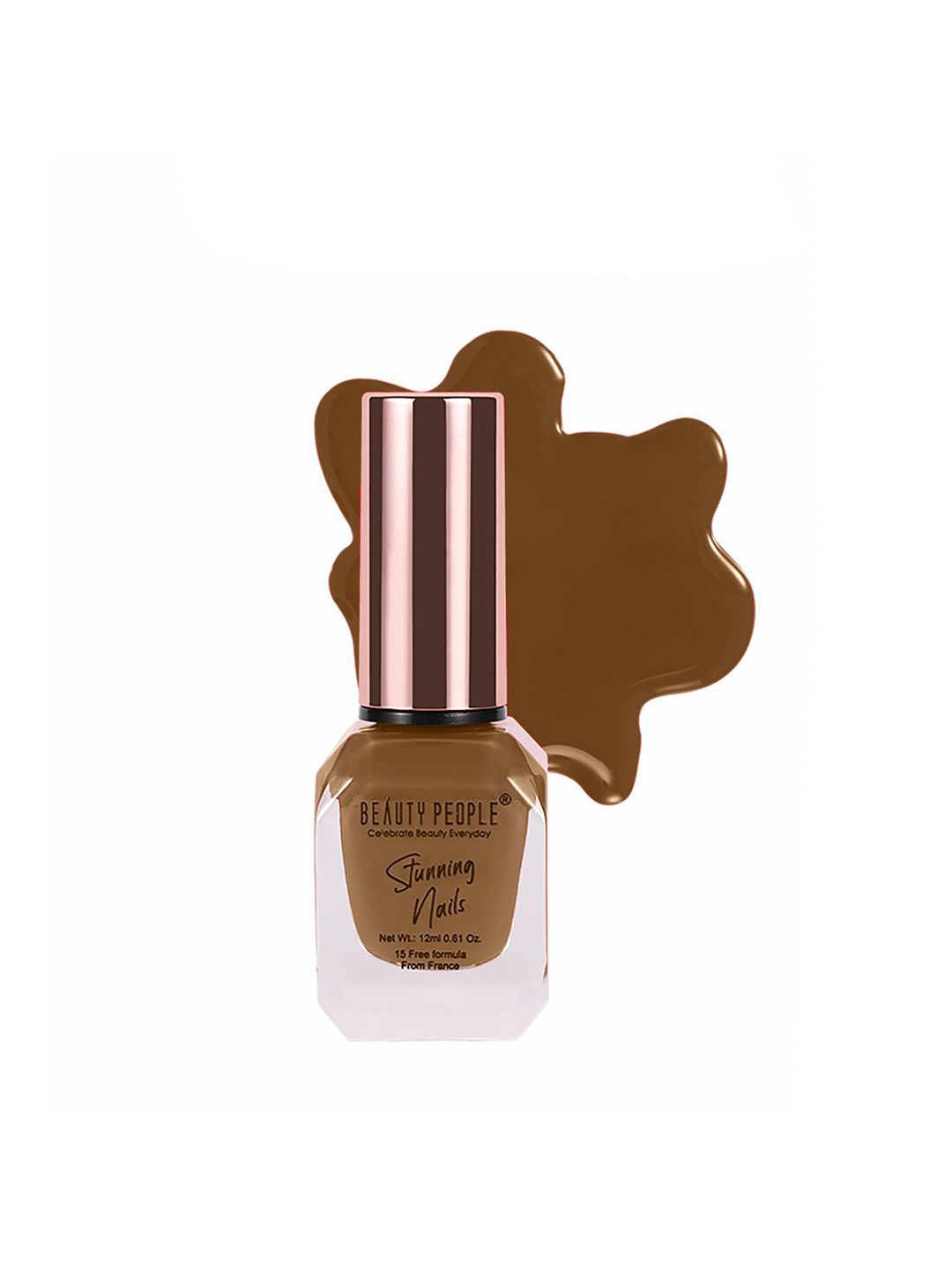 Beauty People Stunning Long Lasting & Quick Drying Nail Polish 12ml - Royal Nude BP66, Brown
Beauty People Stunning Long Lasting & Quick Drying Nail Polish 12ml - Royal Nude BP66, Brown