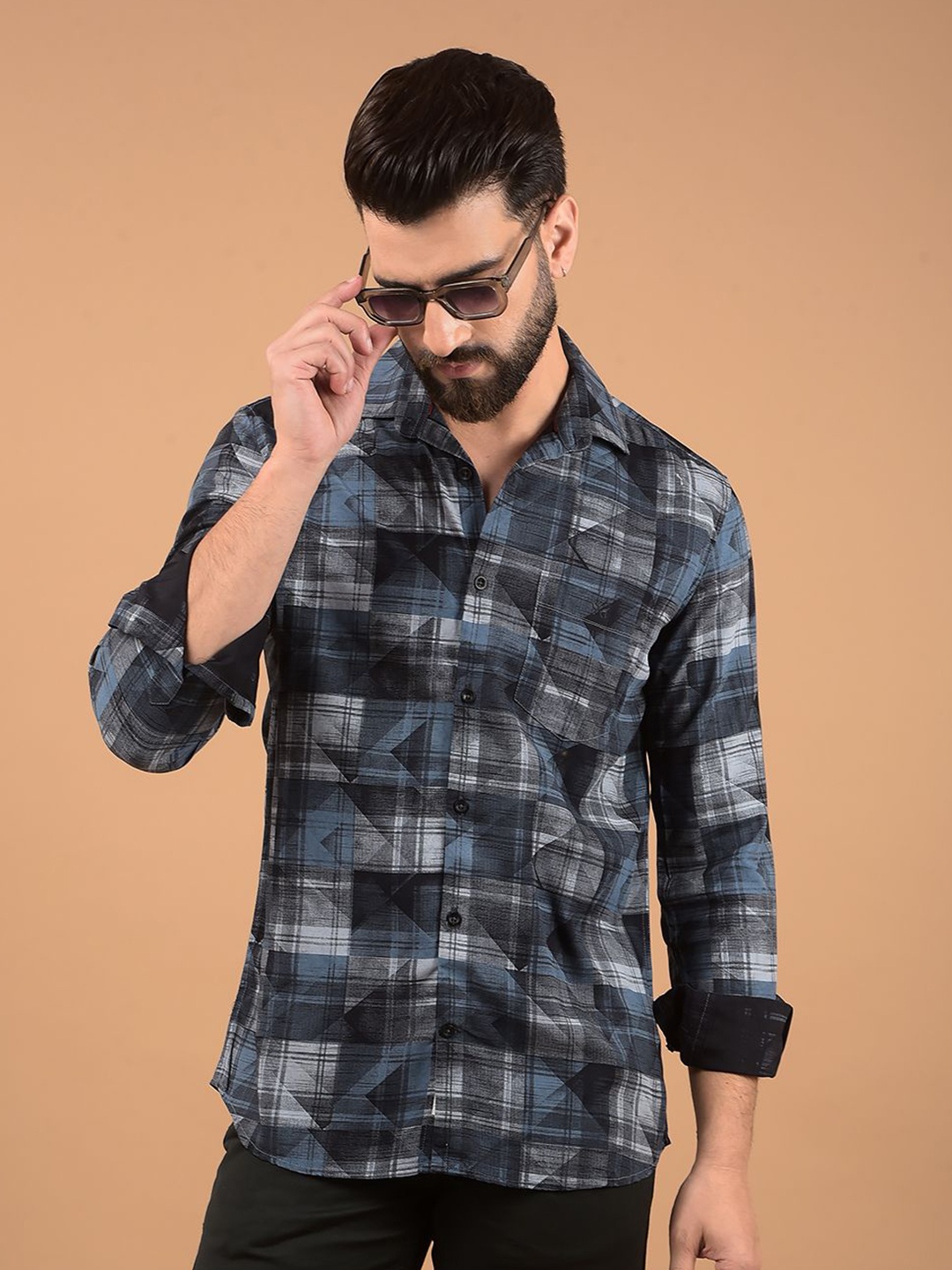 Crimsoune Club Men Classic Fit Spread Collar Abstract Printed Cotton Slim Fit Casual Shirt, Blue
Crimsoune Club Men Classic Fit Spread Collar Abstract Printed Cotton Slim Fit Casual Shirt, Blue