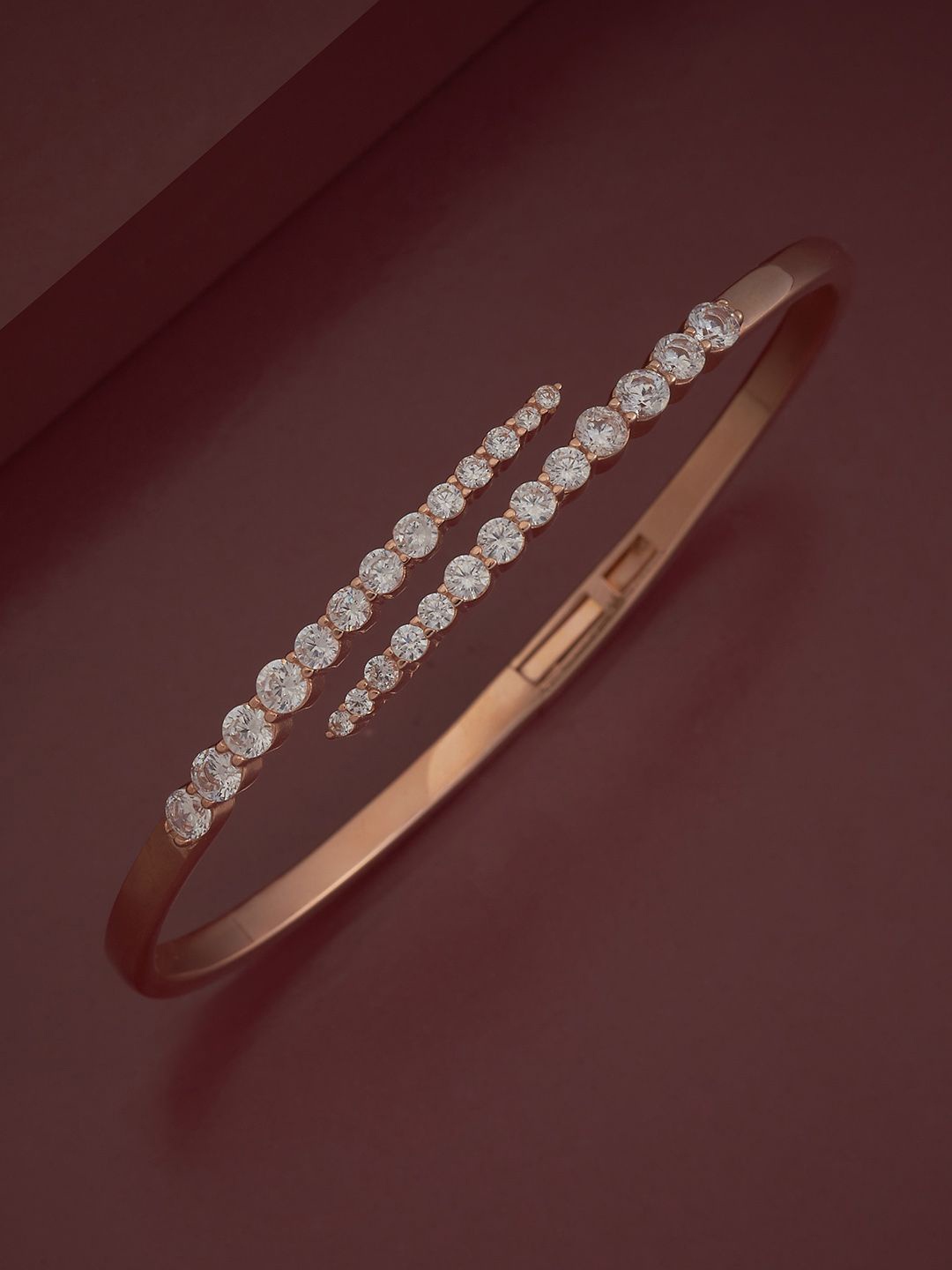 Kushal's Fashion Jewellery Sterling Silver Artificial Stones Gold-Plated Cuff, White
Kushal's Fashion Jewellery Sterling Silver Artificial Stones Gold-Plated Cuff, White