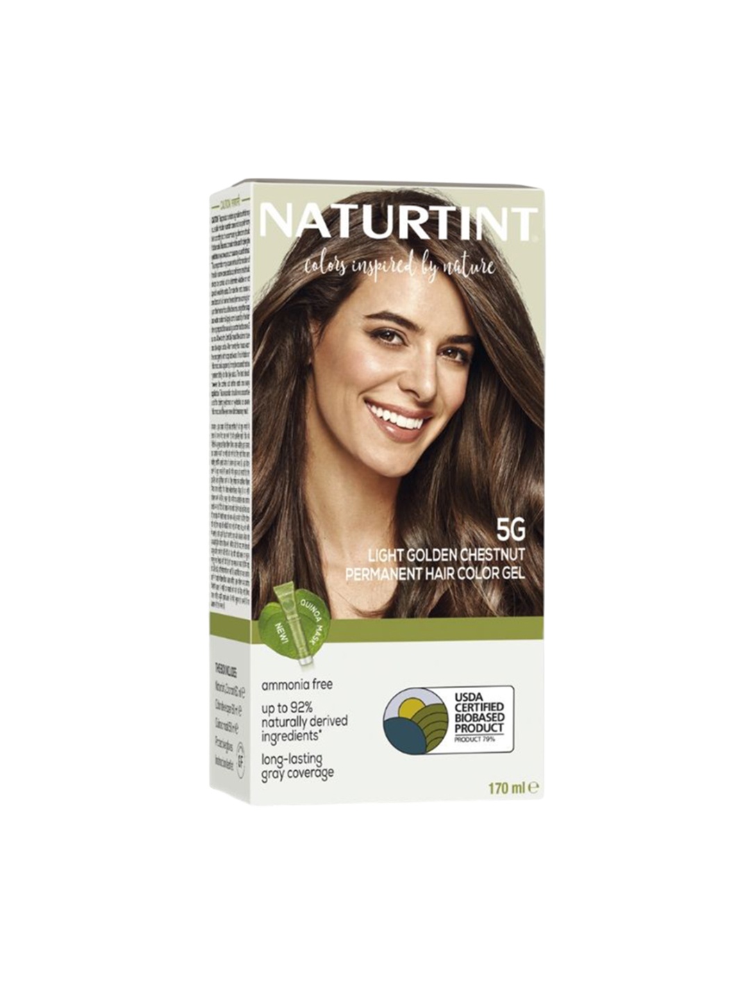 Naturtint Pure Grey Coverage Permanent Hair Color- 170 ml- 5G Light Golden Chestnut, Gold
Naturtint Pure Grey Coverage Permanent Hair Color- 170 ml- 5G Light Golden Chestnut, Gold