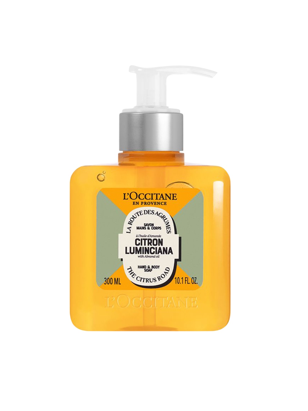 LOccitane en Provence Citron Luminciana Hand & Body Soap With Sweet Almond Oil - 300 ml, Transparent
LOccitane en Provence Citron Luminciana Hand & Body Soap With Sweet Almond Oil - 300 ml, Transparent