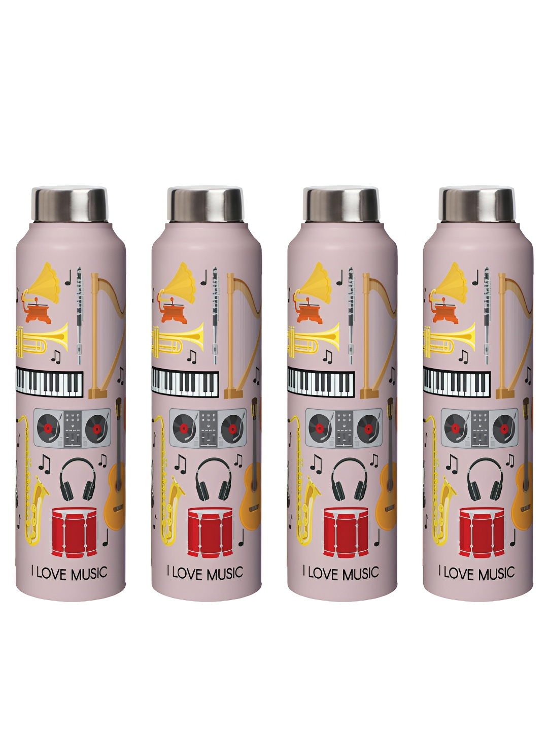 Speedex Peach-Coloured & Silver-Toned 4 Pieces Printed Stainless Steel Water Bottle 1 L
Speedex Peach-Coloured & Silver-Toned 4 Pieces Printed Stainless Steel Water Bottle 1 L