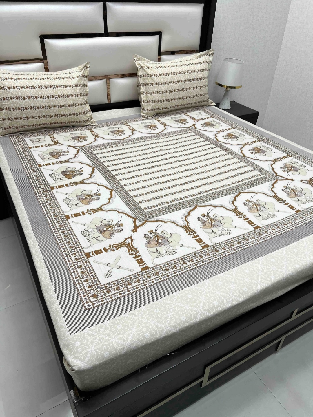 Pure Decor Cotton King Size Double Bed Bedsheet With 2 Pillow Covers 2.74m X 2.74m, Brown
Pure Decor Cotton King Size Double Bed Bedsheet With 2 Pillow Covers 2.74m X 2.74m, Brown