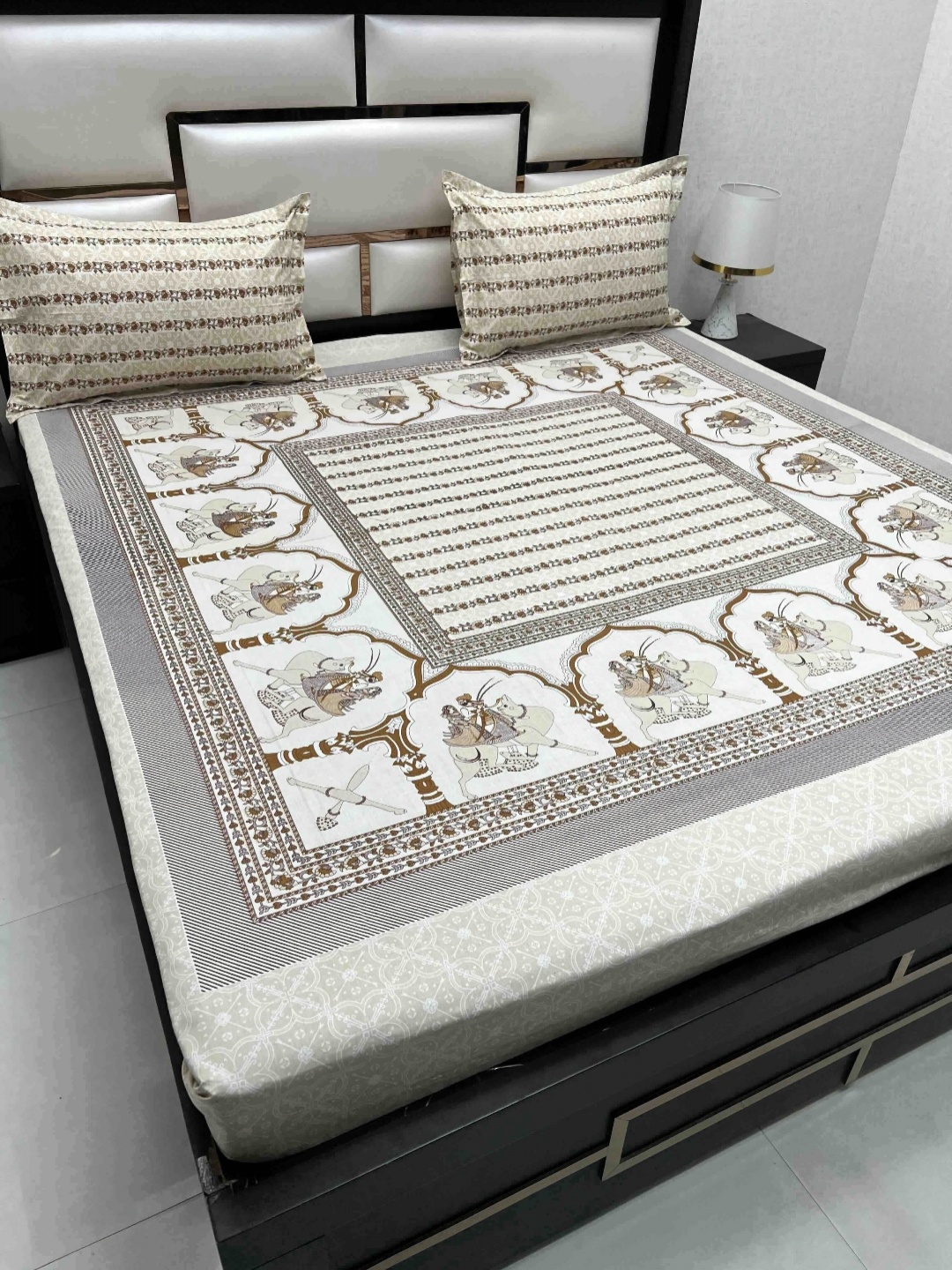 Pure Decor Cotton King Size Double Bed Bedsheet With 2 Pillow Covers 2.74m X 2.74m, Brown
Pure Decor Cotton King Size Double Bed Bedsheet With 2 Pillow Covers 2.74m X 2.74m, Brown