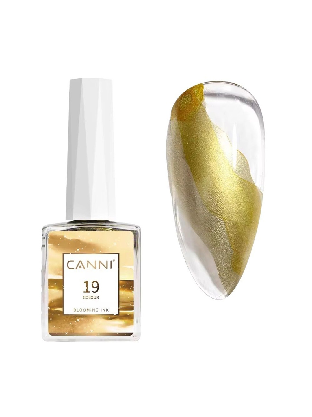 CANNI Blooming Ink Marble Watercolor Air Dry Nail Polish 9ml - Shade 19, Yellow
CANNI Blooming Ink Marble Watercolor Air Dry Nail Polish 9ml - Shade 19, Yellow