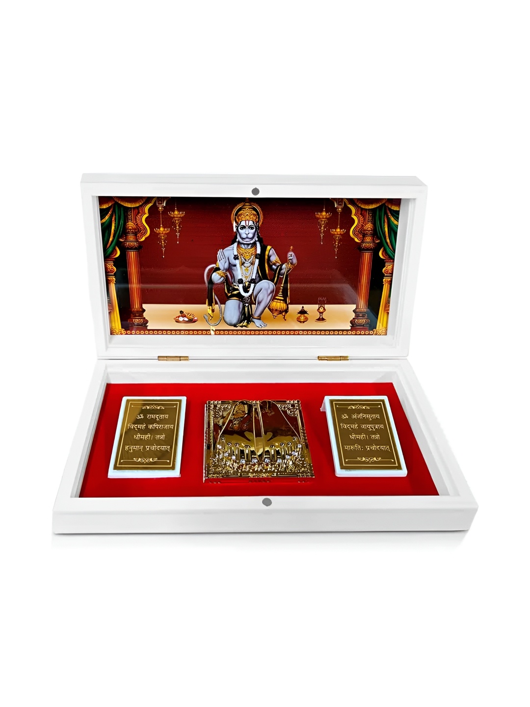 Adhvik Gold Plated Hamuman Photo Frame with Charan Paduka Decorative Showpiece, Multi
Adhvik Gold Plated Hamuman Photo Frame with Charan Paduka Decorative Showpiece, Multi