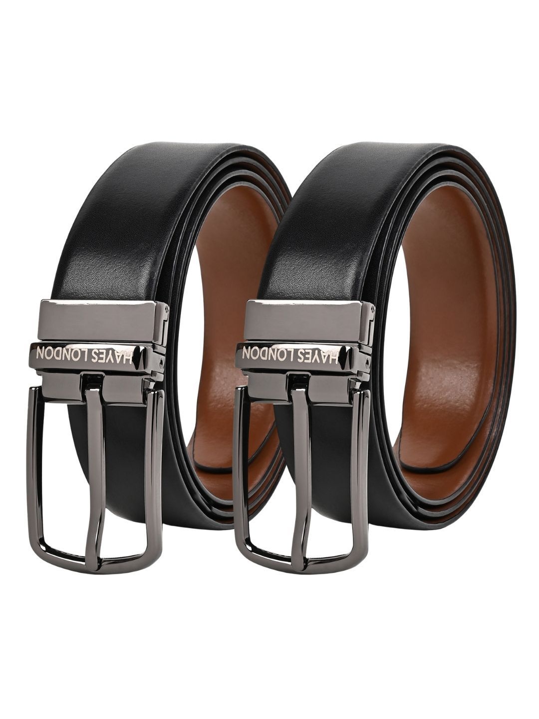 Hayes London Men Leather Belts Combo Pack Of 2 Genuine Premium Reversible Formal Belt, Black
Hayes London Men Leather Belts Combo Pack Of 2 Genuine Premium Reversible Formal Belt, Black