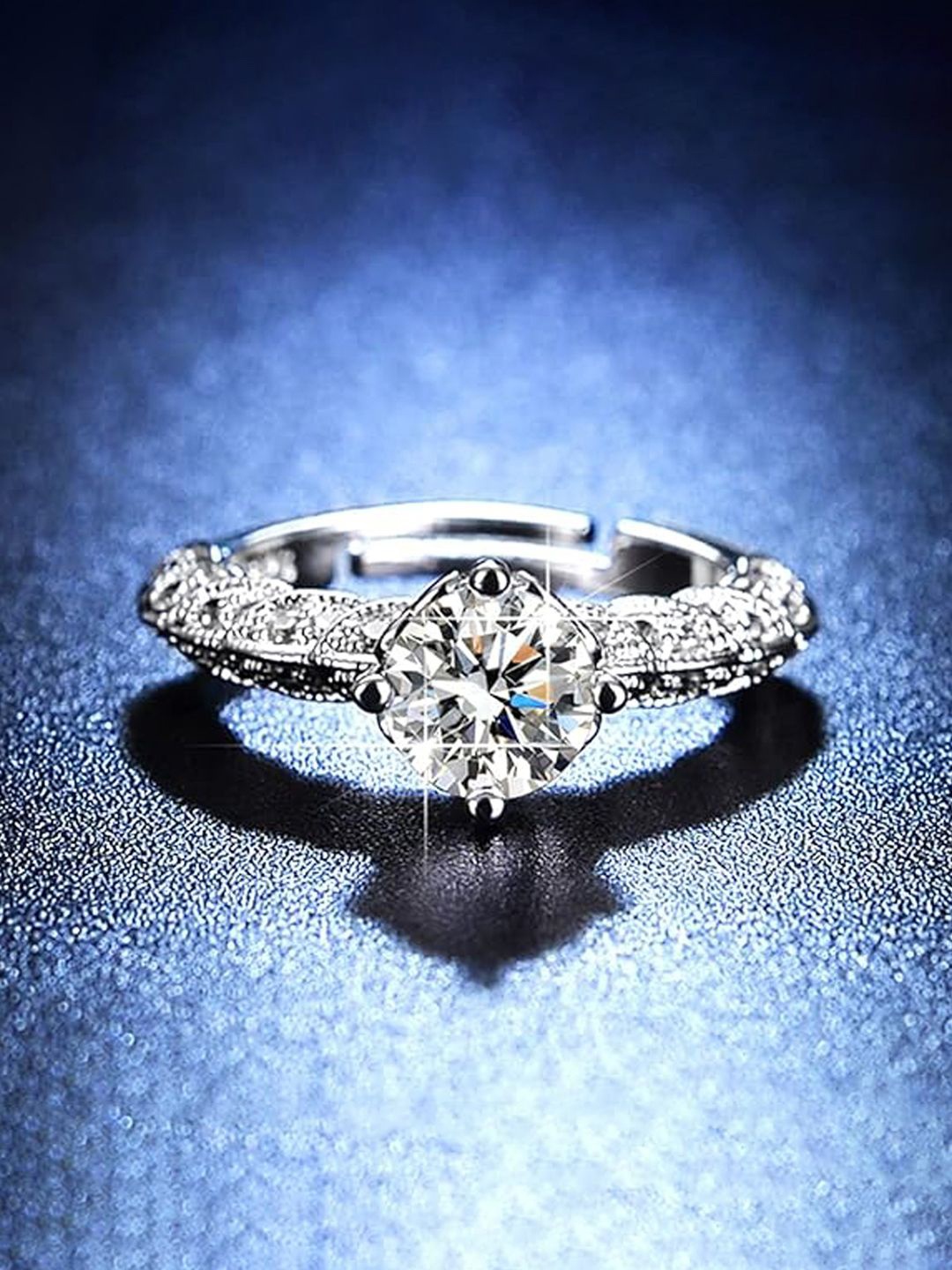 Designs & You Silver-Plated American Diamond Stone Studded Adjustable Finger ring
Designs & You Silver-Plated American Diamond Stone Studded Adjustable Finger ring