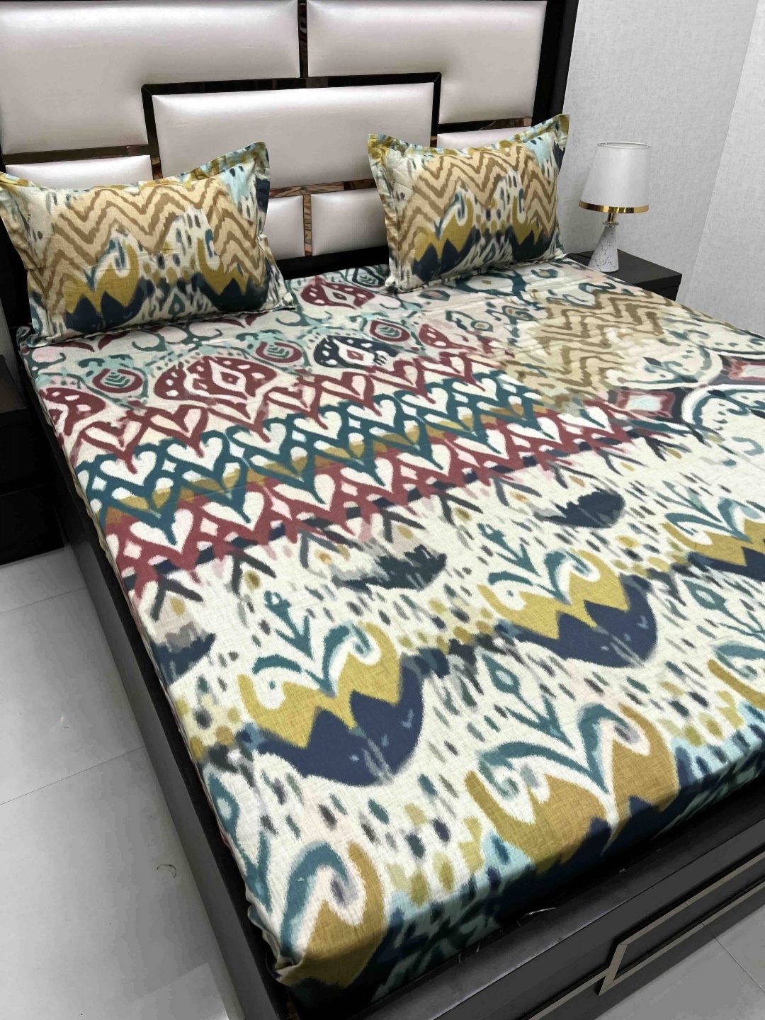Pure Decor Cotton King Size Double Bed Bedsheet With 2 Pillow Covers 2.74m X 2.74m, Olive
Pure Decor Cotton King Size Double Bed Bedsheet With 2 Pillow Covers 2.74m X 2.74m, Olive