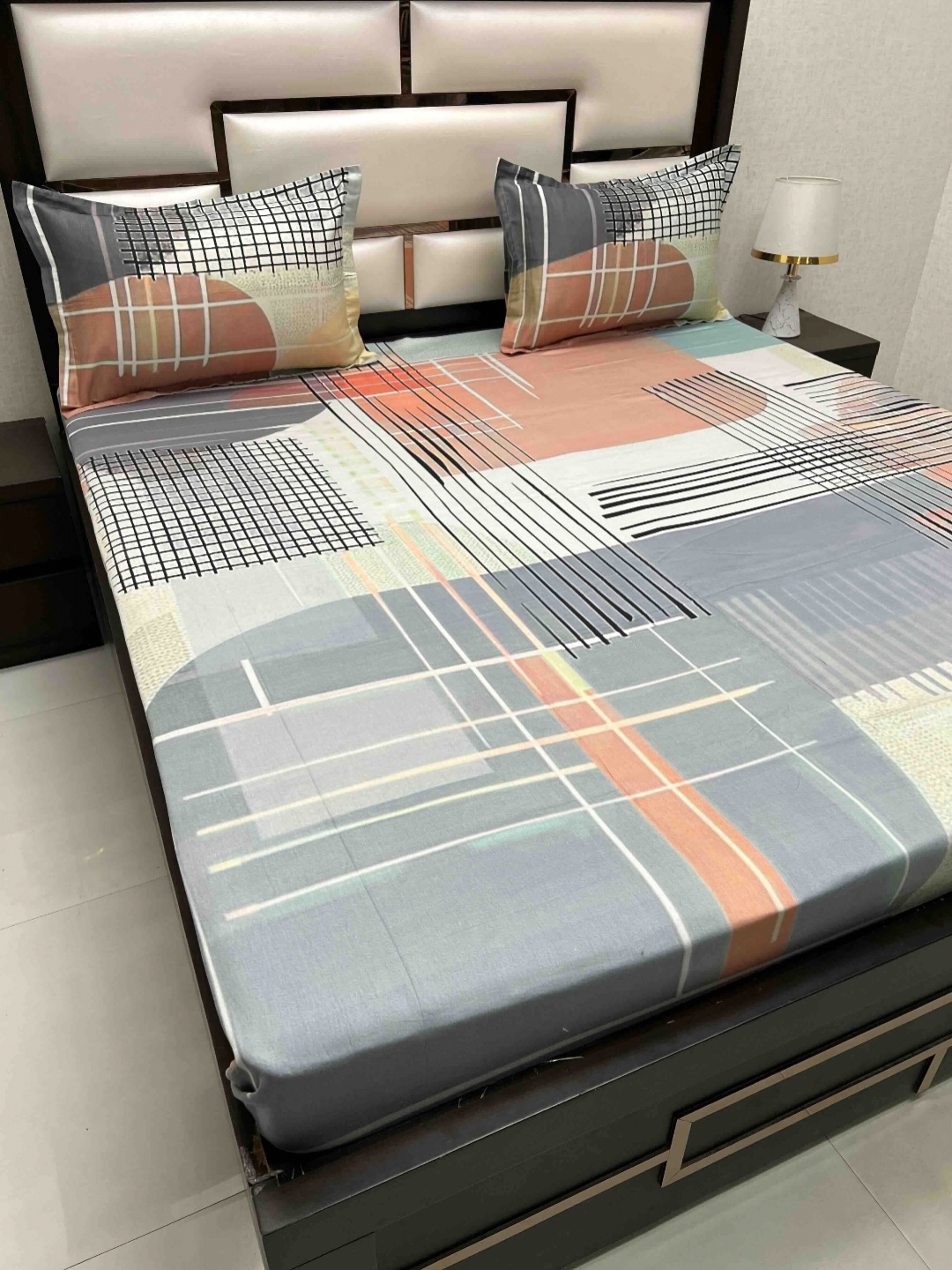 Pure Decor Cotton King Size Double Bedsheet With 2 Pillow Covers 2.74m X 2.74m, Grey
Pure Decor Cotton King Size Double Bedsheet With 2 Pillow Covers 2.74m X 2.74m, Grey