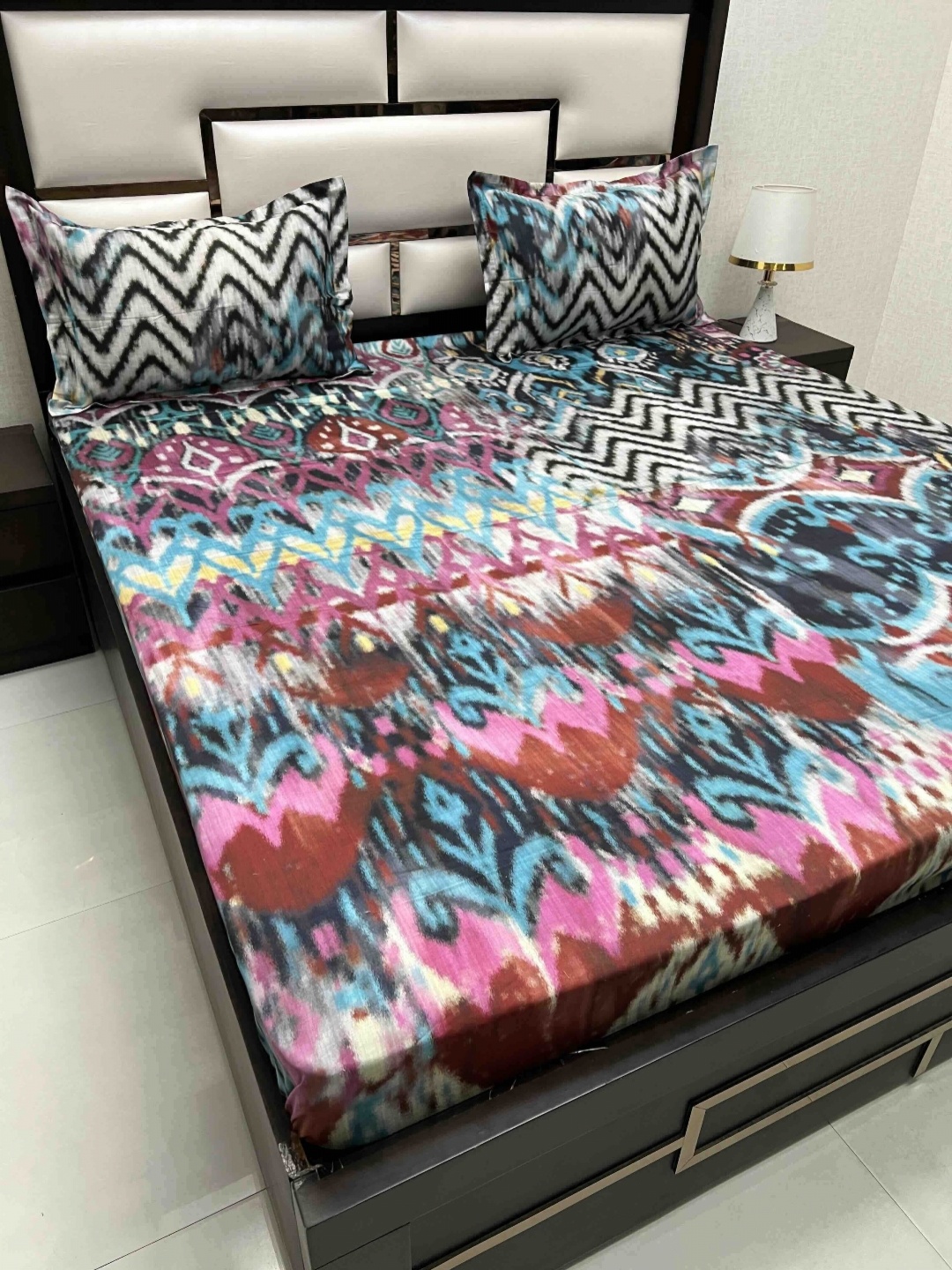 Pure Decor Cotton King Size Double Bed Bedsheet With 2 Pillow Covers 2.74m X 2.74m, Blue
Pure Decor Cotton King Size Double Bed Bedsheet With 2 Pillow Covers 2.74m X 2.74m, Blue