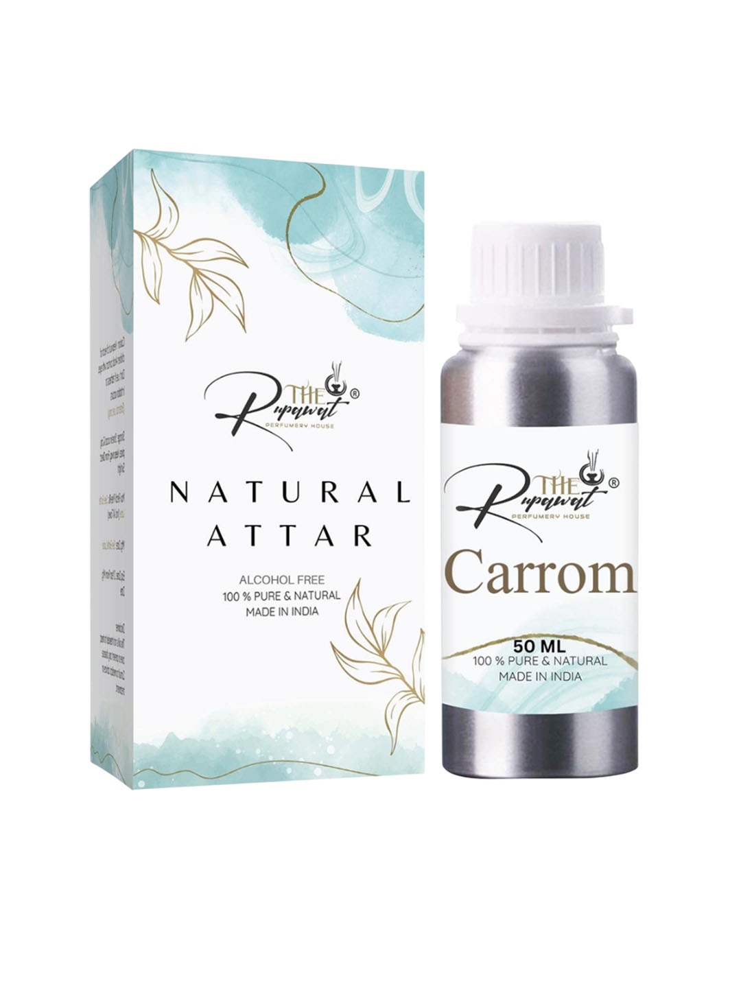 THE RUPAWAT Perfumery House Carrom 100% Natural & Pure Alcohol Free Attar- 50 ml, Transparent
THE RUPAWAT Perfumery House Carrom 100% Natural & Pure Alcohol Free Attar- 50 ml, Transparent