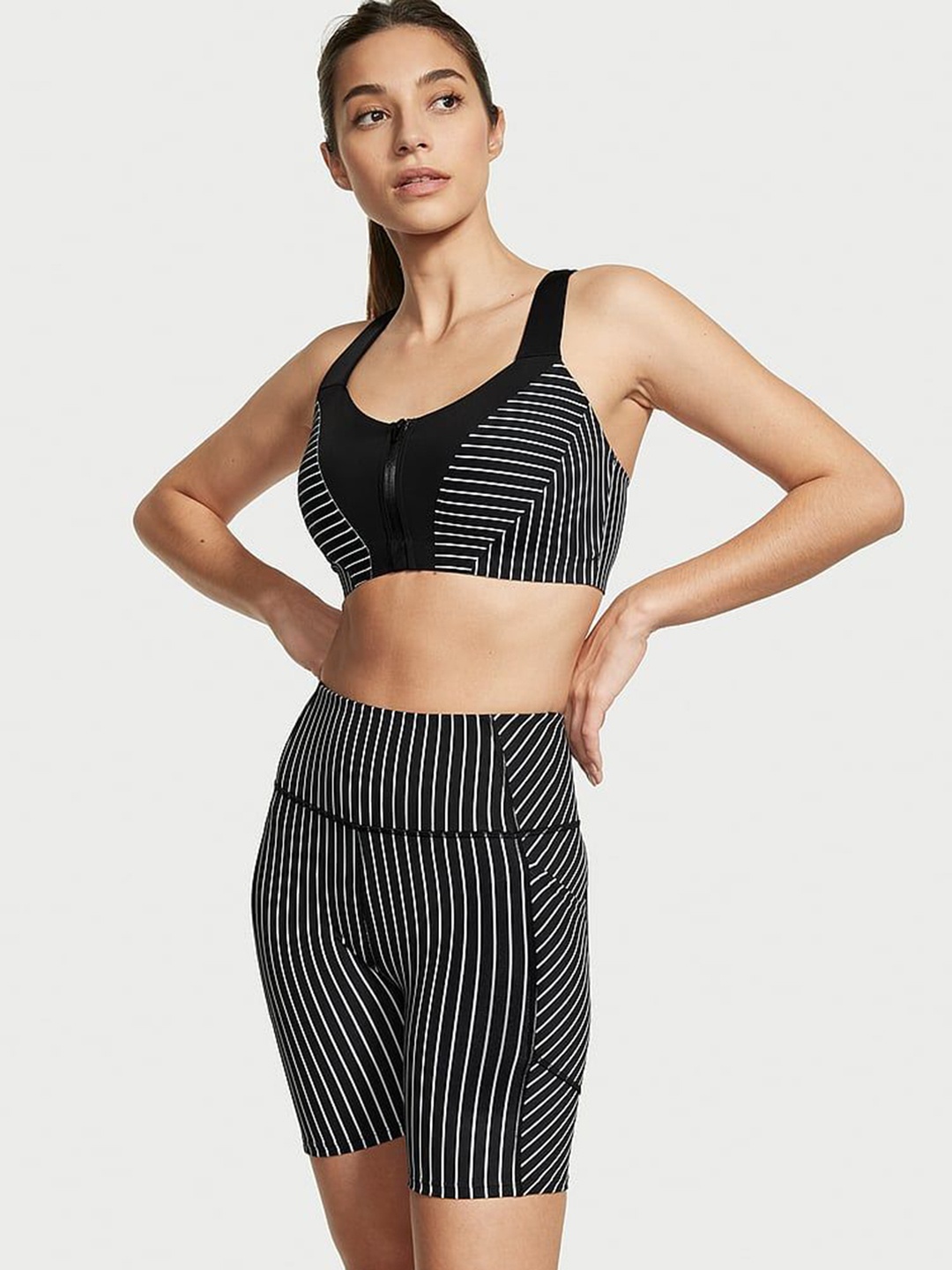 Victoria's Secret Women Striped Skinny Fit High-Rise Technology Shorts, Multi
Victoria's Secret Women Striped Skinny Fit High-Rise Technology Shorts, Multi