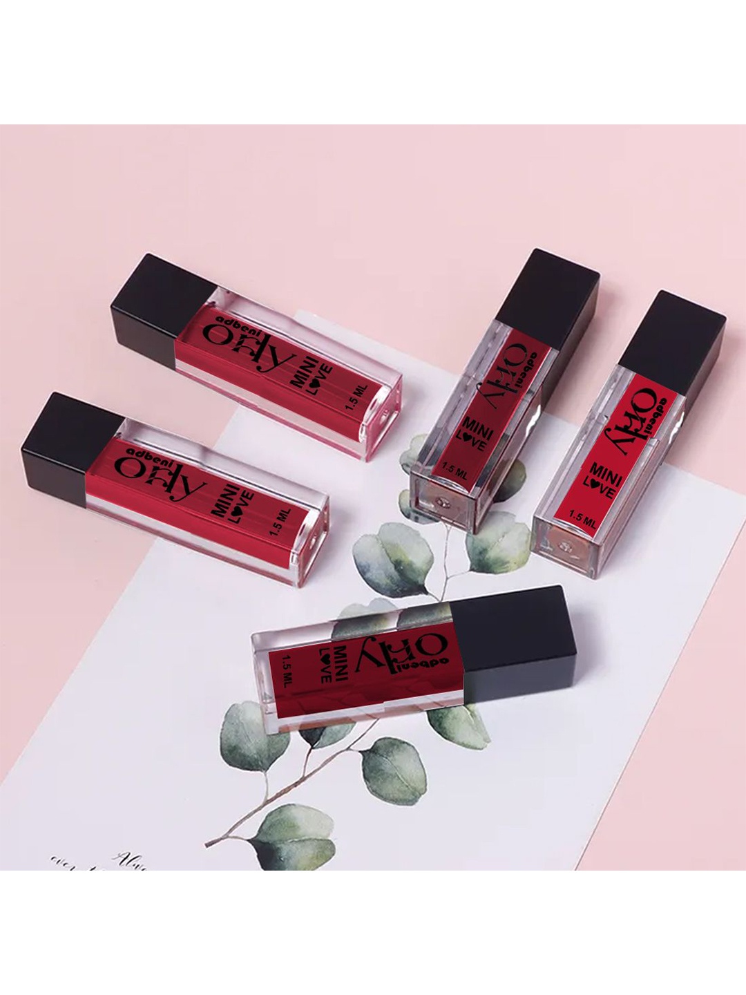 Adbeni Set Of 5 Mini Love Long Lasting Liquid Lipstick- 1.5 ml Each- Shade- Red & MRN
Adbeni Set Of 5 Mini Love Long Lasting Liquid Lipstick- 1.5 ml Each- Shade- Red & MRN