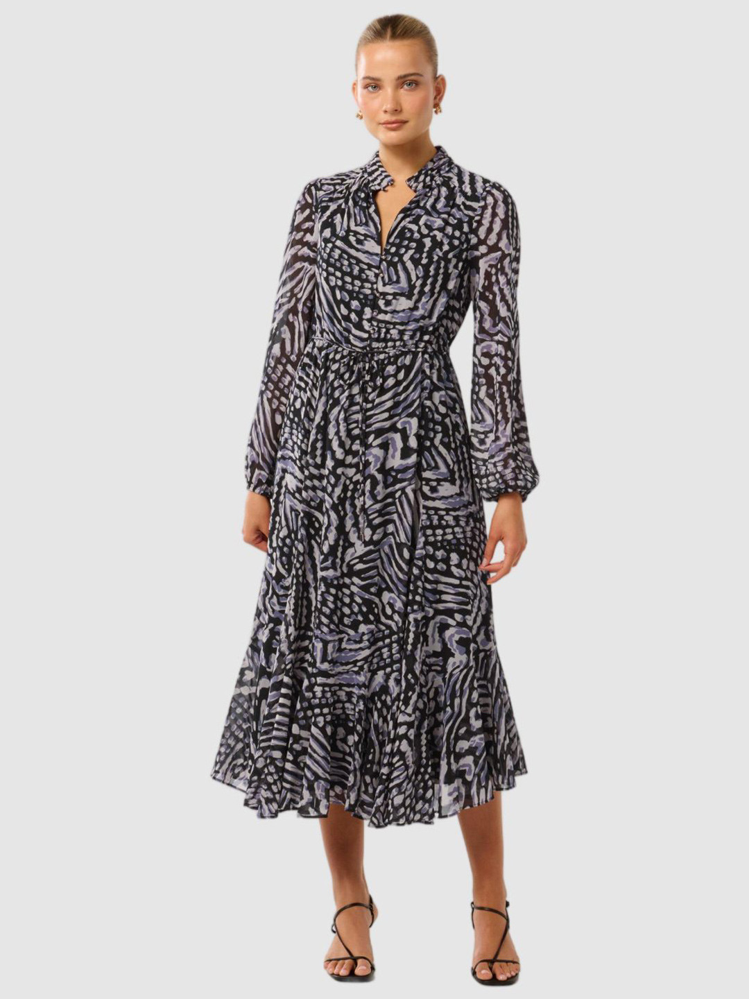 Forever New Women Print Bishop Sleeve Fit & Flare Midi Dress, Blue
Forever New Women Print Bishop Sleeve Fit & Flare Midi Dress, Blue