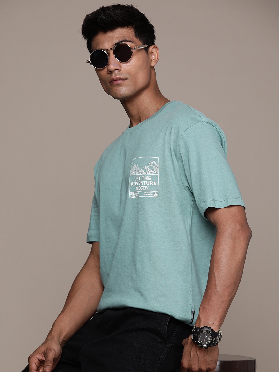 The Roadster Lifestyle Co. Typography Printed Drop-Shoulder Sleeves Pure Cotton T-shirt, Green
The Roadster Lifestyle Co. Typography Printed Drop-Shoulder Sleeves Pure Cotton T-shirt, Green