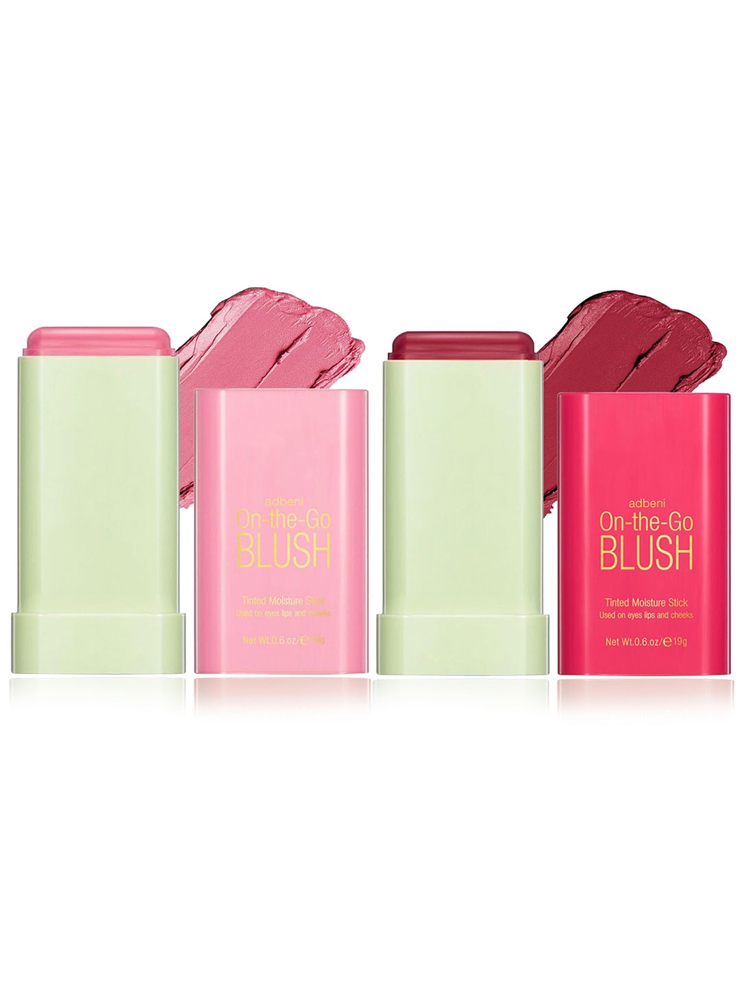 Adbeni Set Of 2 Set Of 2 On the Glow Tinted Moisture Stick -19g Each- Fluer -Ruby, Brown
Adbeni Set Of 2 Set Of 2 On the Glow Tinted Moisture Stick -19g Each- Fluer -Ruby, Brown