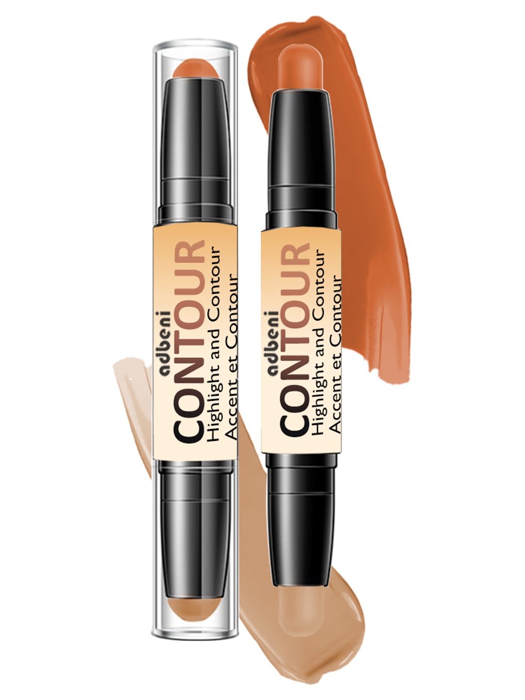 Adbeni Professional Accent et Contour Highlighter And Contour - 8 gm - LT142- 03, Cream
Adbeni Professional Accent et Contour Highlighter And Contour - 8 gm - LT142- 03, Cream