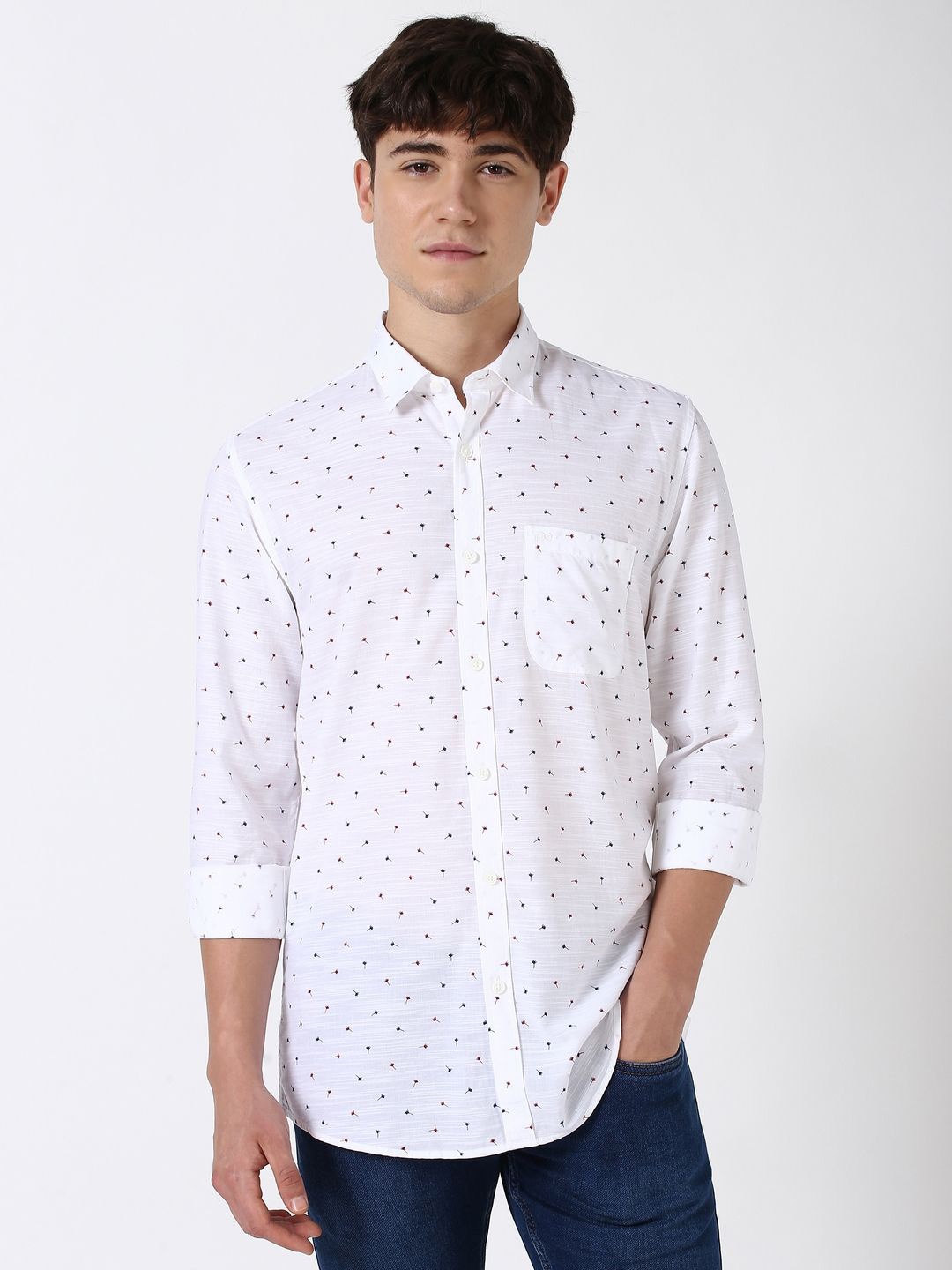 Peter England Casuals Men Spread Collar Floral Printed Cotton Slim Fit Casual Shirt, White
Peter England Casuals Men Spread Collar Floral Printed Cotton Slim Fit Casual Shirt, White