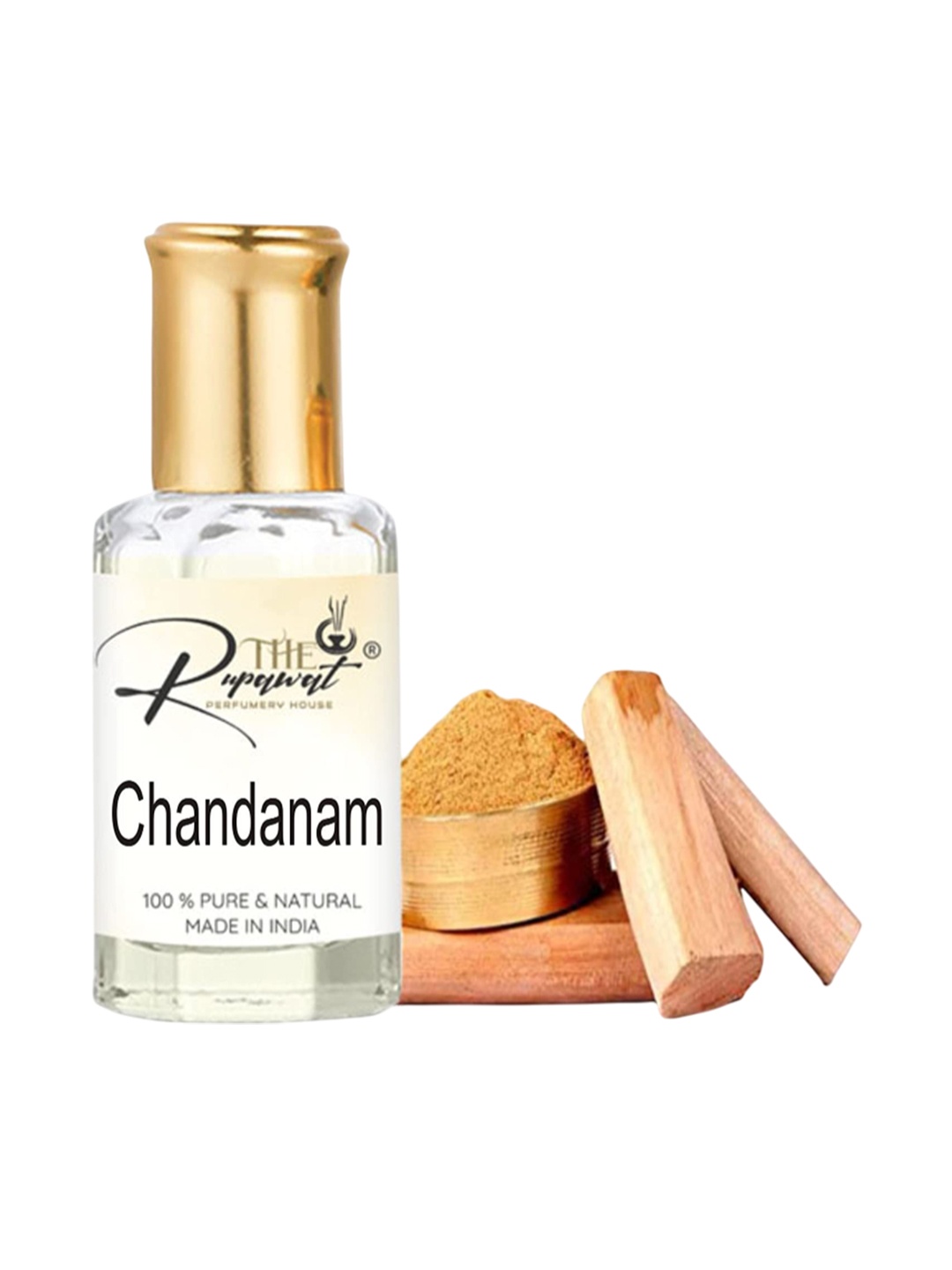 THE RUPAWAT Perfumery House Chandanam 100% Natural & Pure Alcohol Free Attar - 12 ml, Transparent
THE RUPAWAT Perfumery House Chandanam 100% Natural & Pure Alcohol Free Attar - 12 ml, Transparent