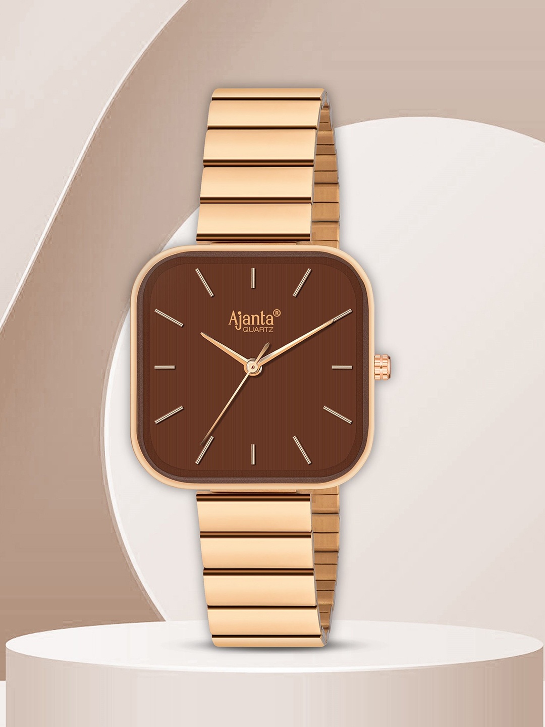 Ajanta Quartz Women Square Dial & Stainless Steel Straps Analogue Watch AWC124ESL -04, Brown
Ajanta Quartz Women Square Dial & Stainless Steel Straps Analogue Watch AWC124ESL -04, Brown
