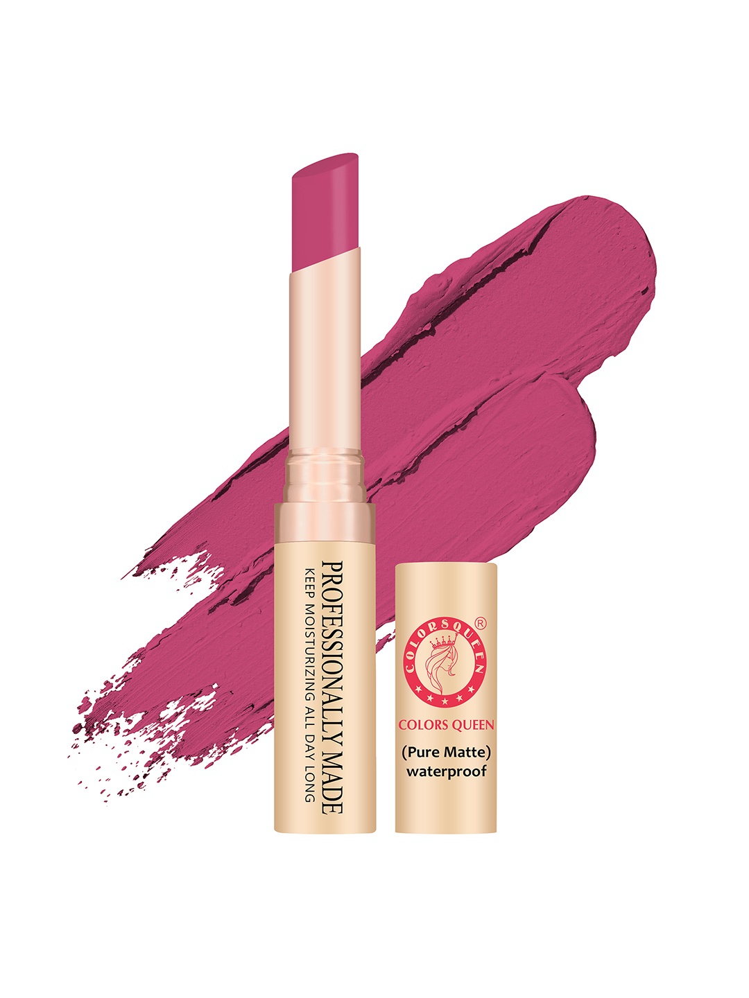 Colors Queen Professionally Made Moisturizing Pure Matte Waterproof Lipstick - Neon Pink
Colors Queen Professionally Made Moisturizing Pure Matte Waterproof Lipstick - Neon Pink
