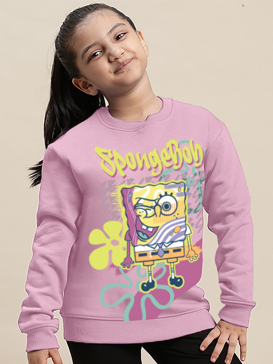 Kids Ville Girls SpongeBob SquarePants Printed Relaxed-Fit Graphic Printed Sweatshirt, Pink
Kids Ville Girls SpongeBob SquarePants Printed Relaxed-Fit Graphic Printed Sweatshirt, Pink