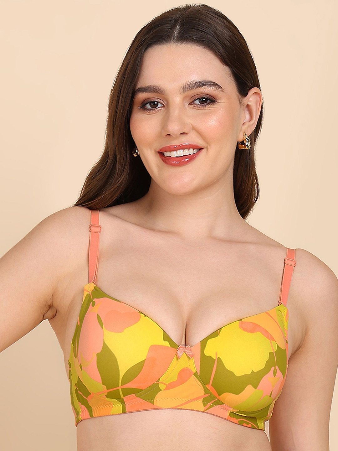 Tweens Floral Printed Medium Coverage Lightly Padded T-Shirt Bra with All Day Comfort, Yellow
Tweens Floral Printed Medium Coverage Lightly Padded T-Shirt Bra with All Day Comfort, Yellow