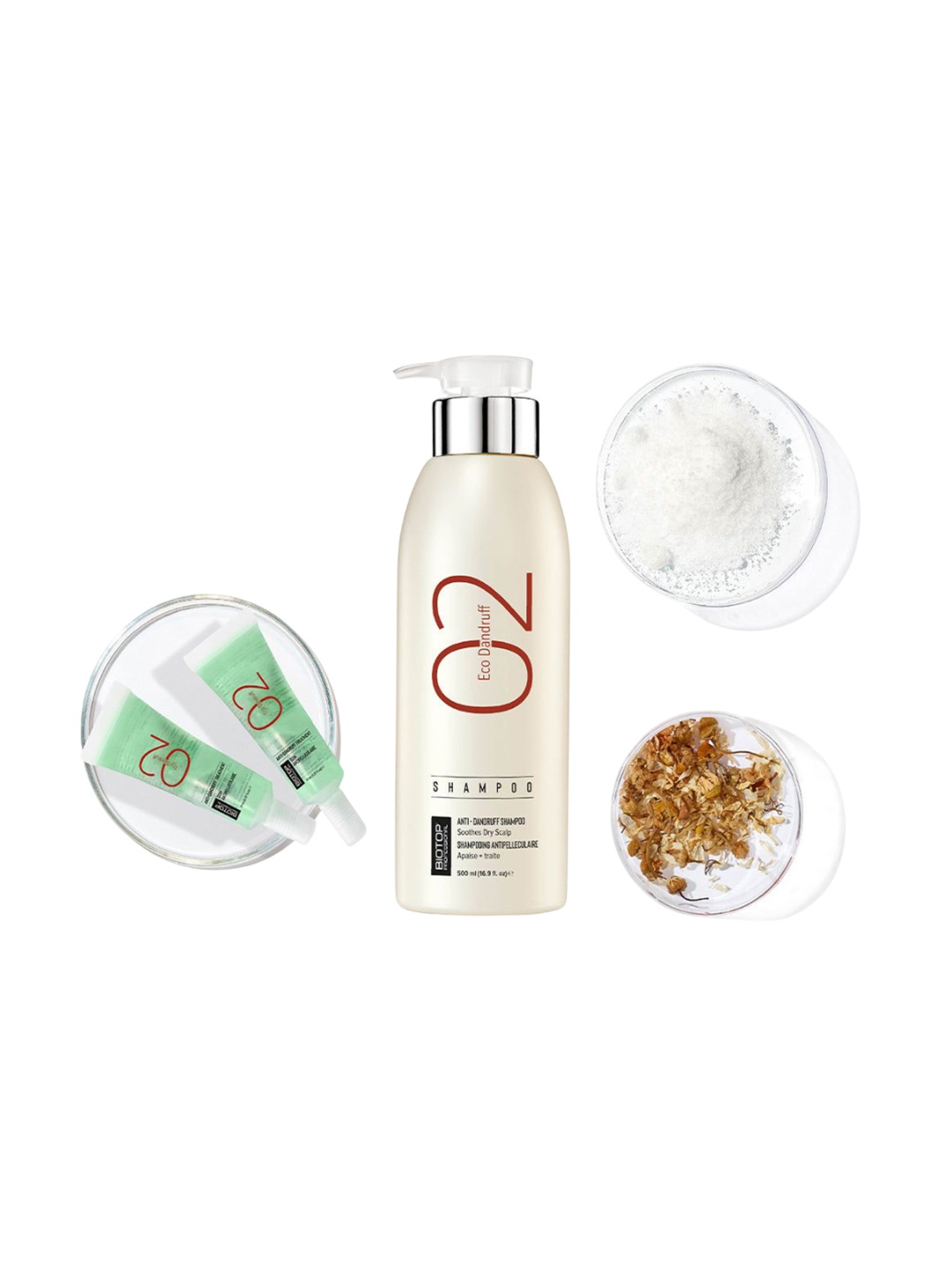 BIOTOP PROFESSIONAL Set of 2 02 Shampoo Eco Dandruff With Vitamin B5 - 250 ml each, Beige
BIOTOP PROFESSIONAL Set of 2 02 Shampoo Eco Dandruff With Vitamin B5 - 250 ml each, Beige